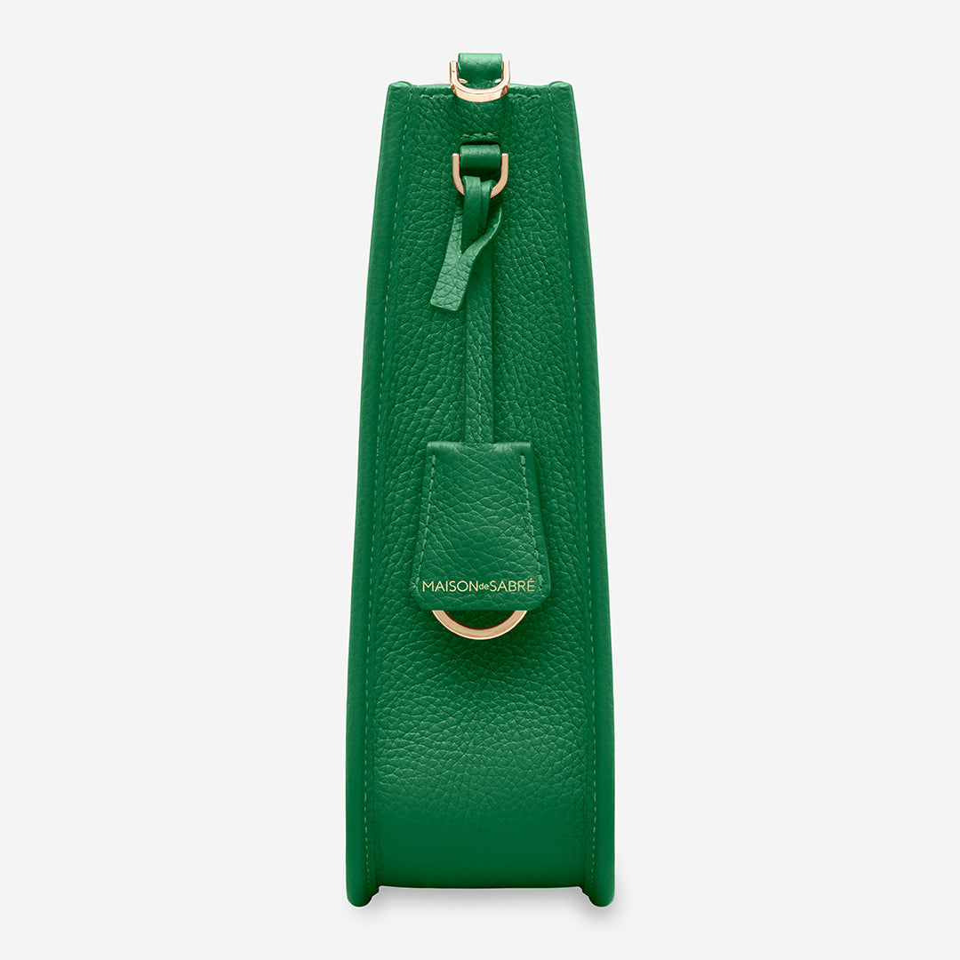ムーンショルダーバッグ Saddle Bag エメラルドグリーン | MAISON de SABRÉ