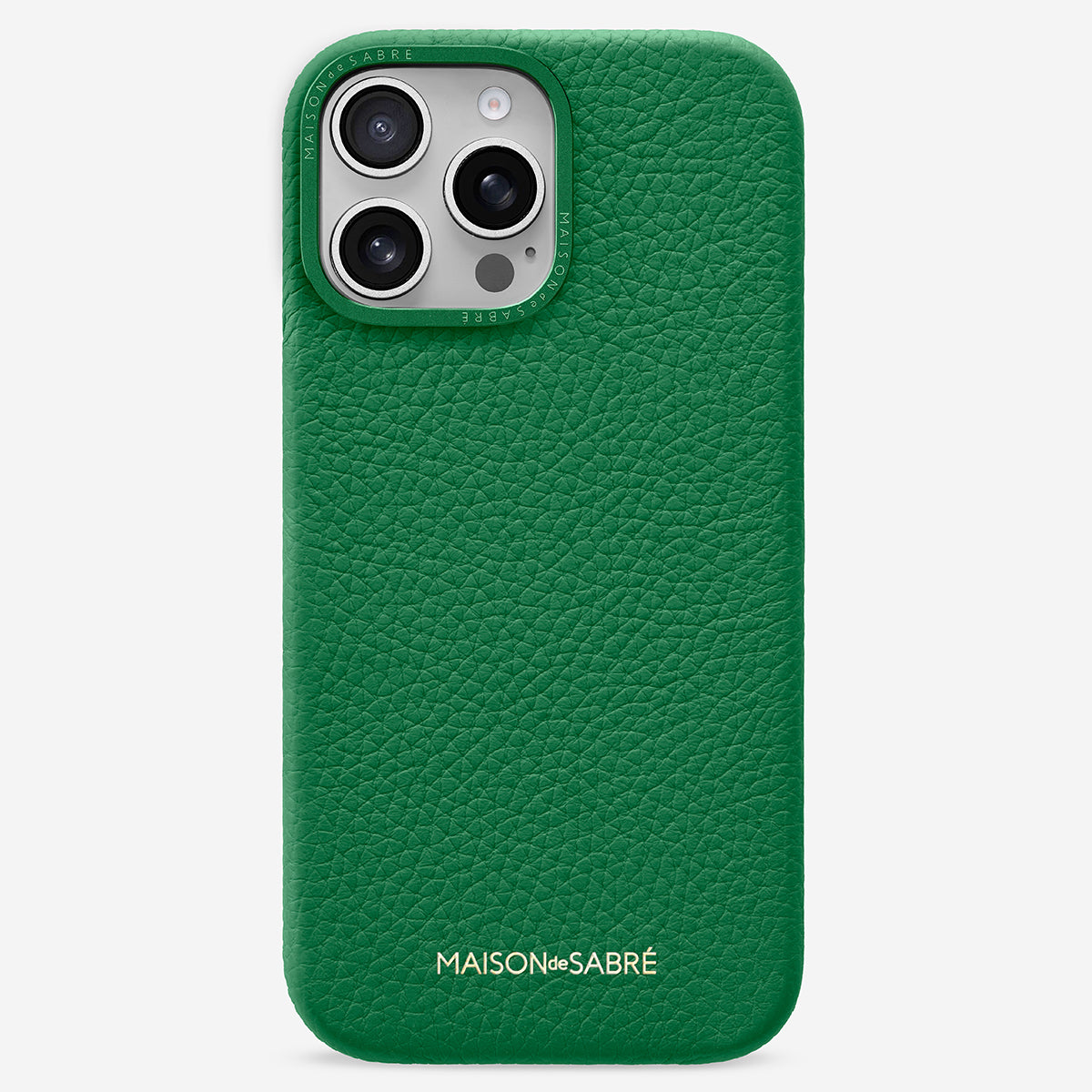 レザーケース iPhone 16 Pro Max Case エメラルドグリーン | MAISON de