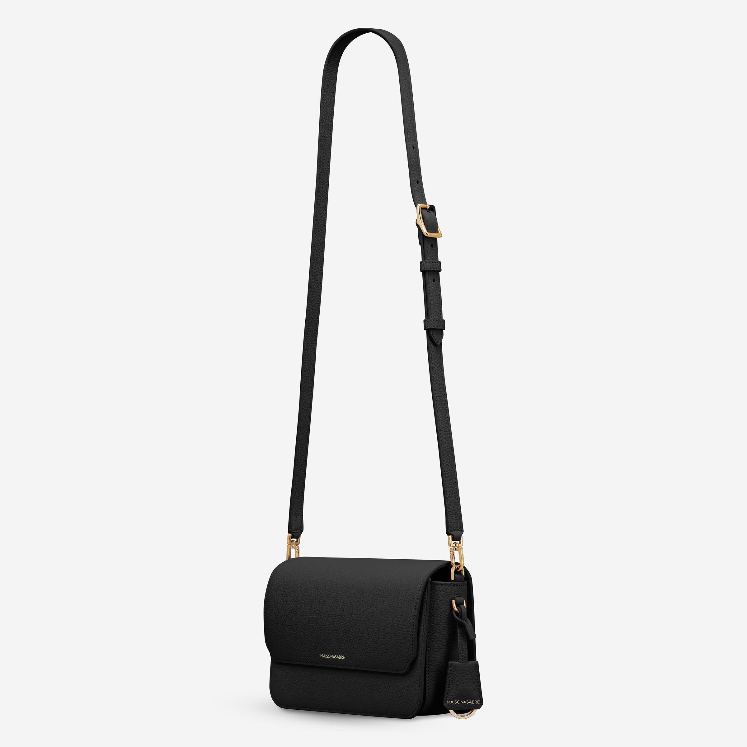 フラップバッグ Medium Flap Bag ブラックキャビア | MAISON de SABRÉ