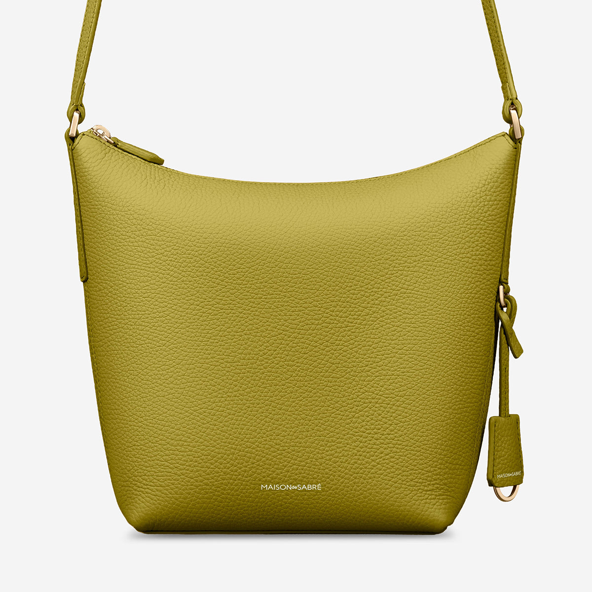 The Zipped Bucket Bag - Martini Green