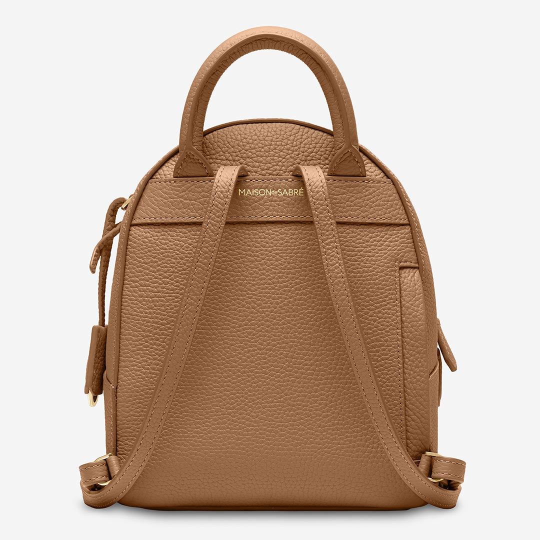 The Mini Backpack - Sandstone Brown