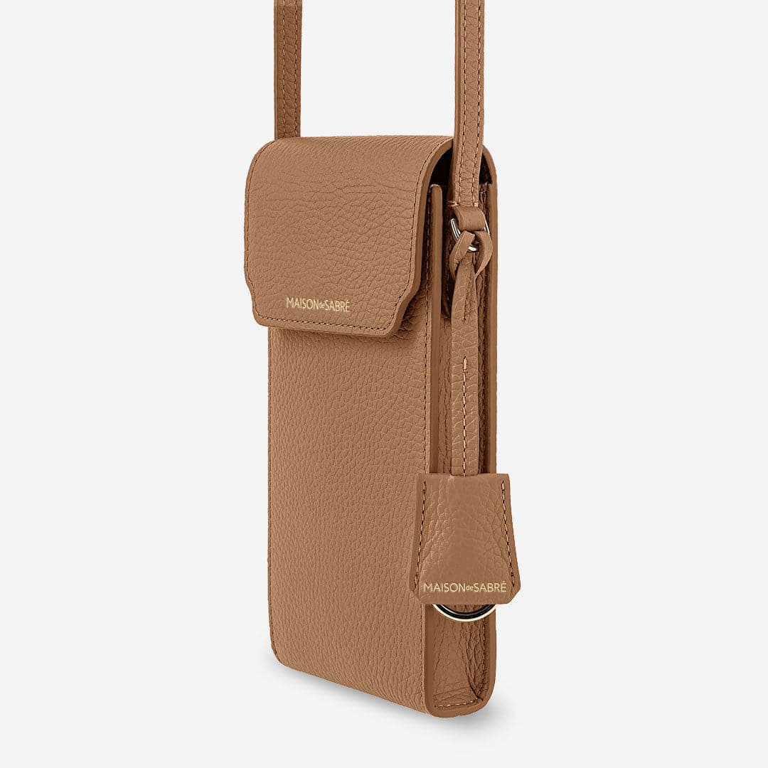 The Phone Pouch - Sandstone Brown