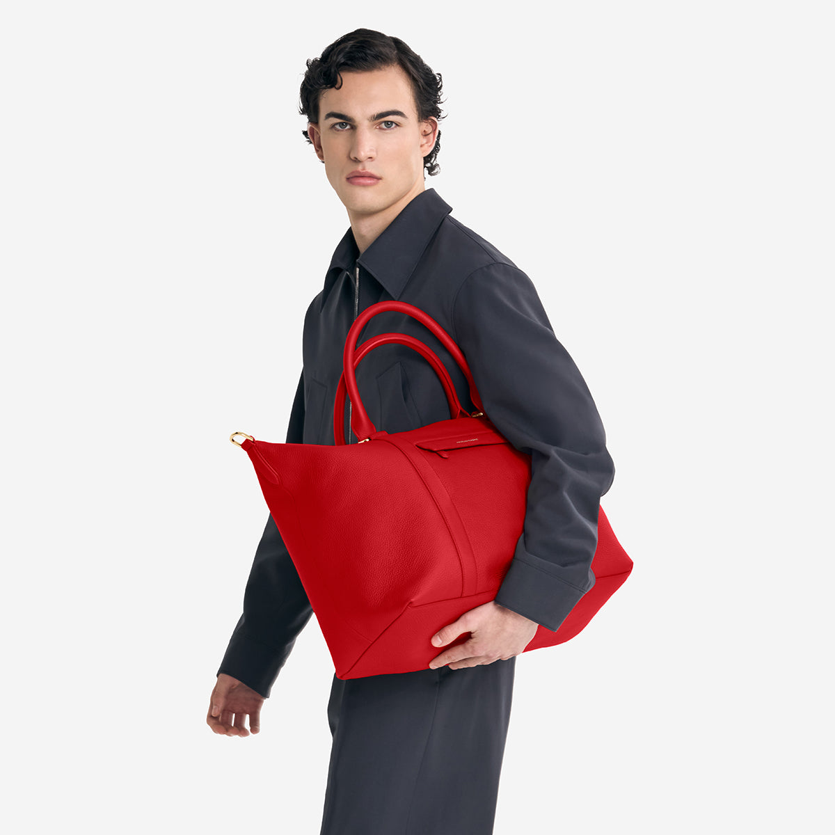 The Travel Tote - Pomegranate Red