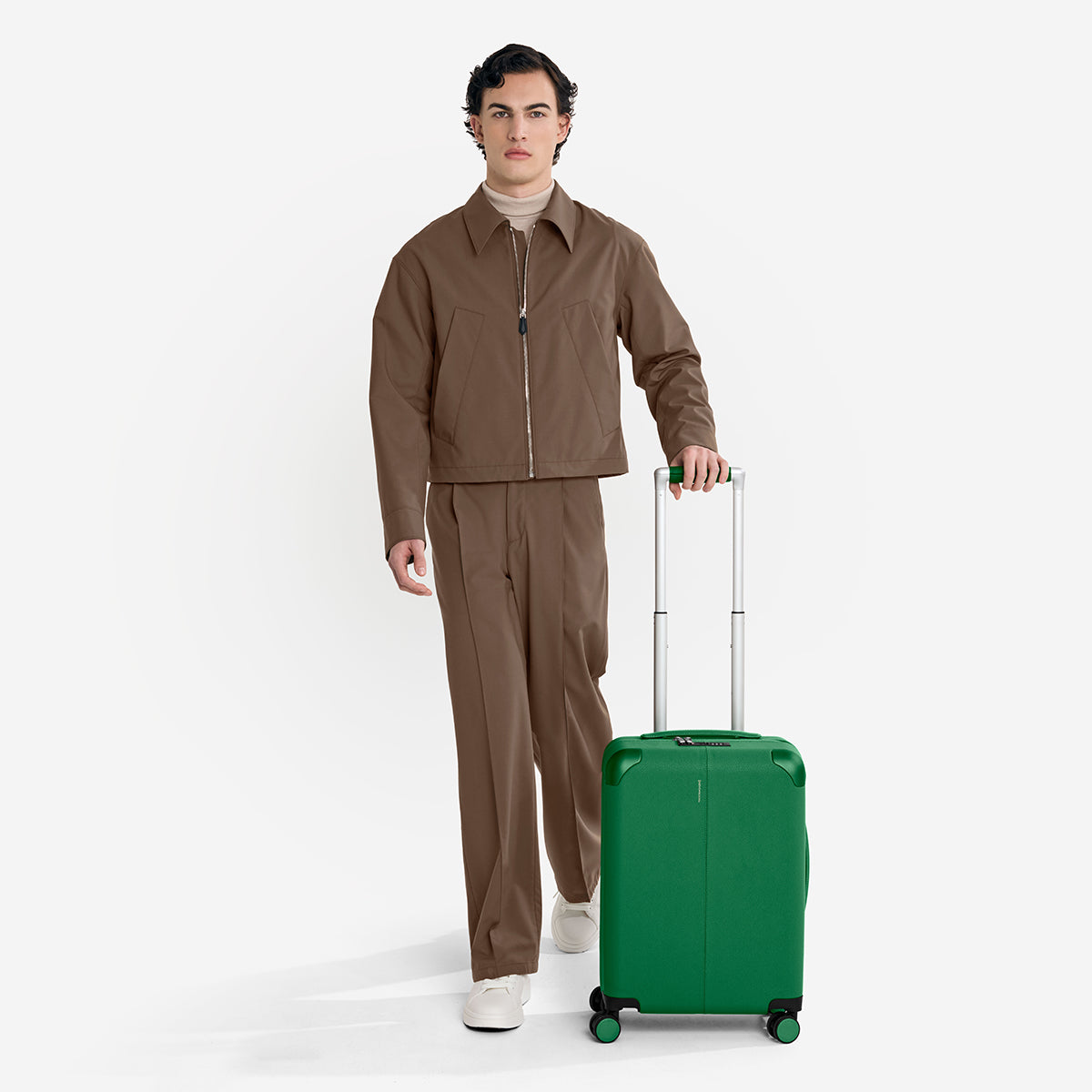 キャリーケース Carry-On Suitcase エメラルドグリーン | MAISON de SABRÉ