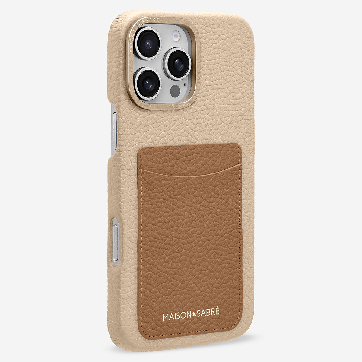 The Card Phone Case iPhone 16 Pro Max - Sandstone Nude