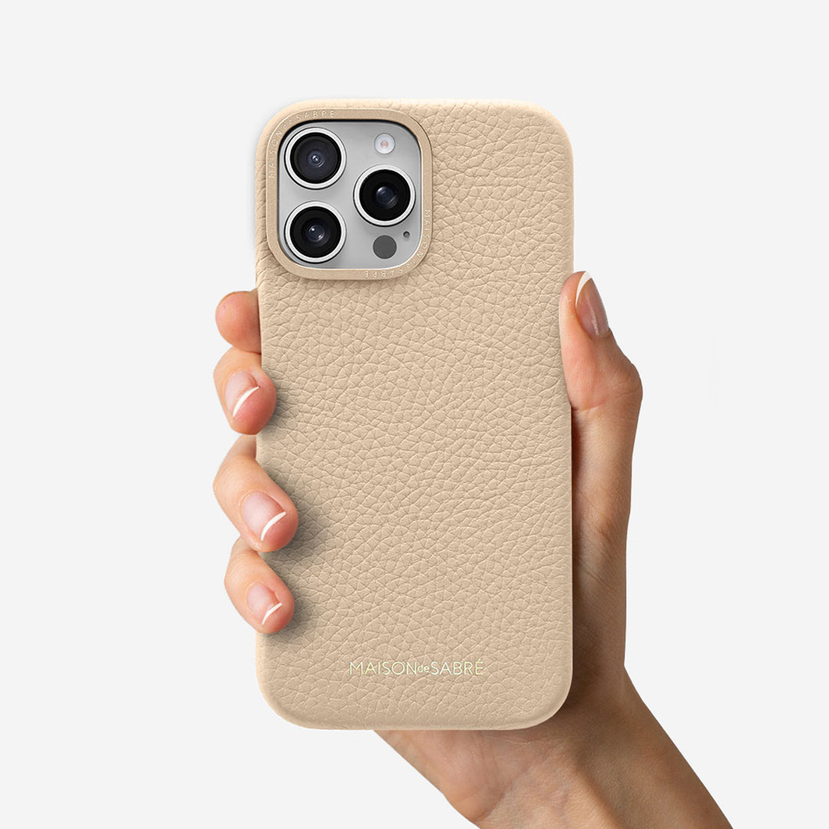 レザーケース iPhone 16 Pro Max Case サハランヌード | MAISON de SABRÉ
