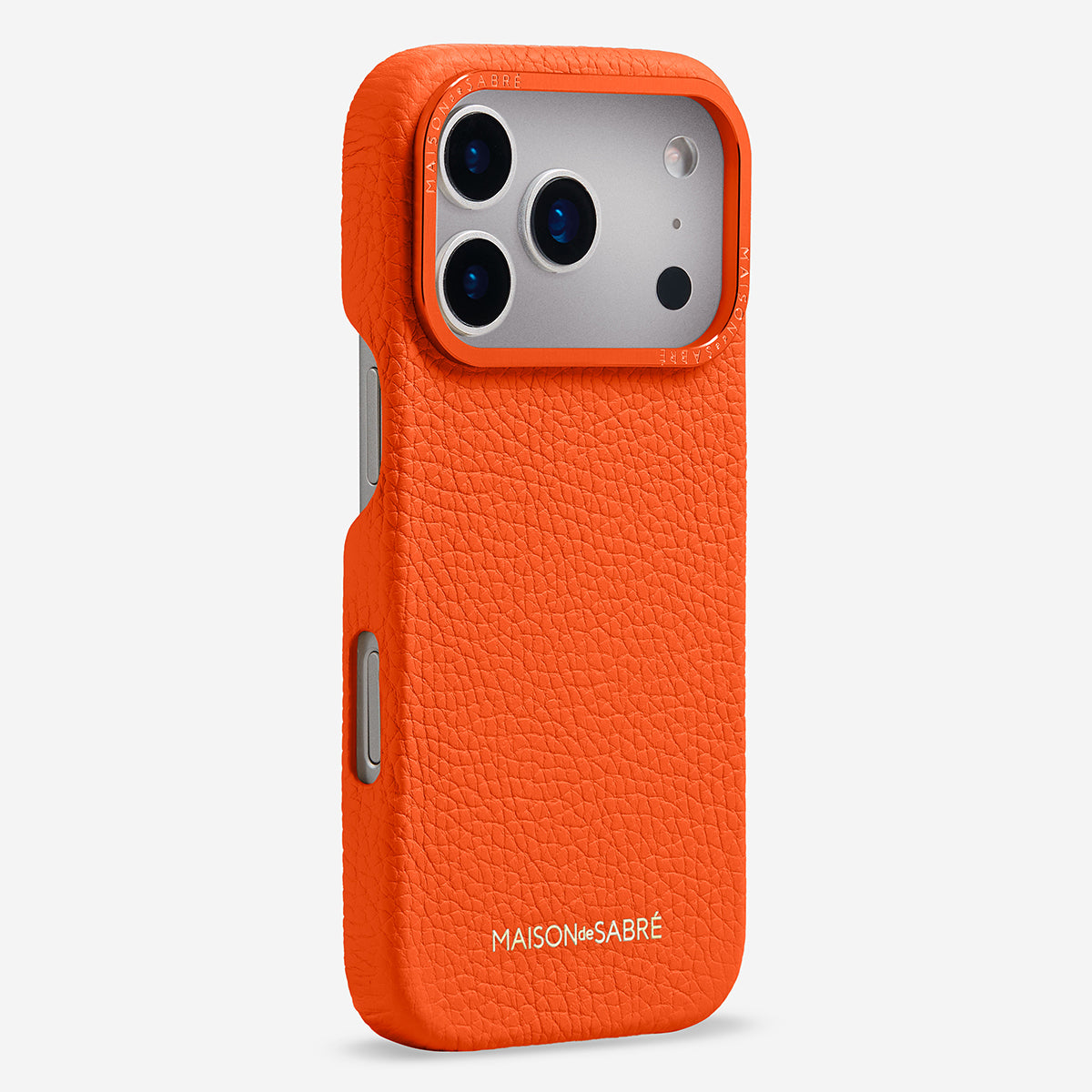 レザーケース iPhone 17 Pro Case マンハッタンオレンジ | MAISON de SABRÉ