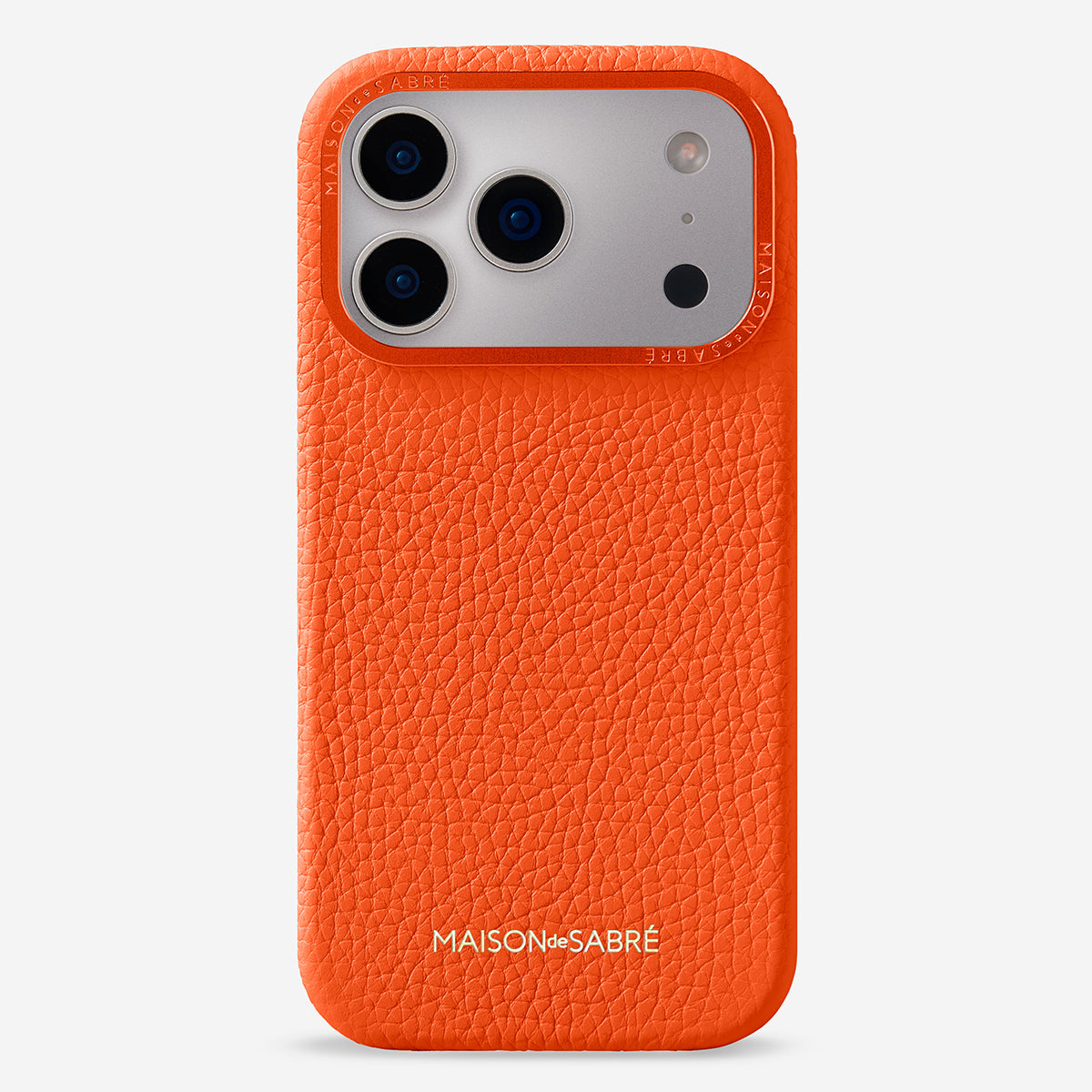 レザーケース iPhone 17 Pro Case マンハッタンオレンジ | MAISON de SABRÉ