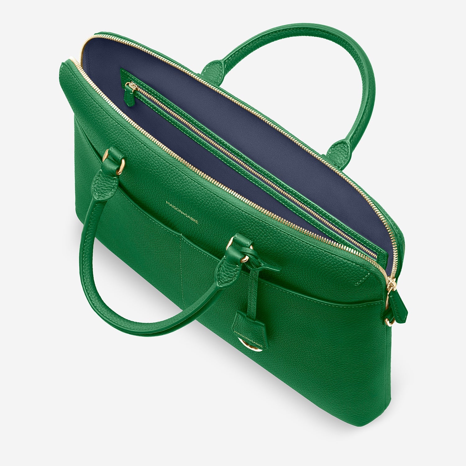 ラップトップバッグ Laptop Bag エメラルドグリーン | MAISON de SABRÉ