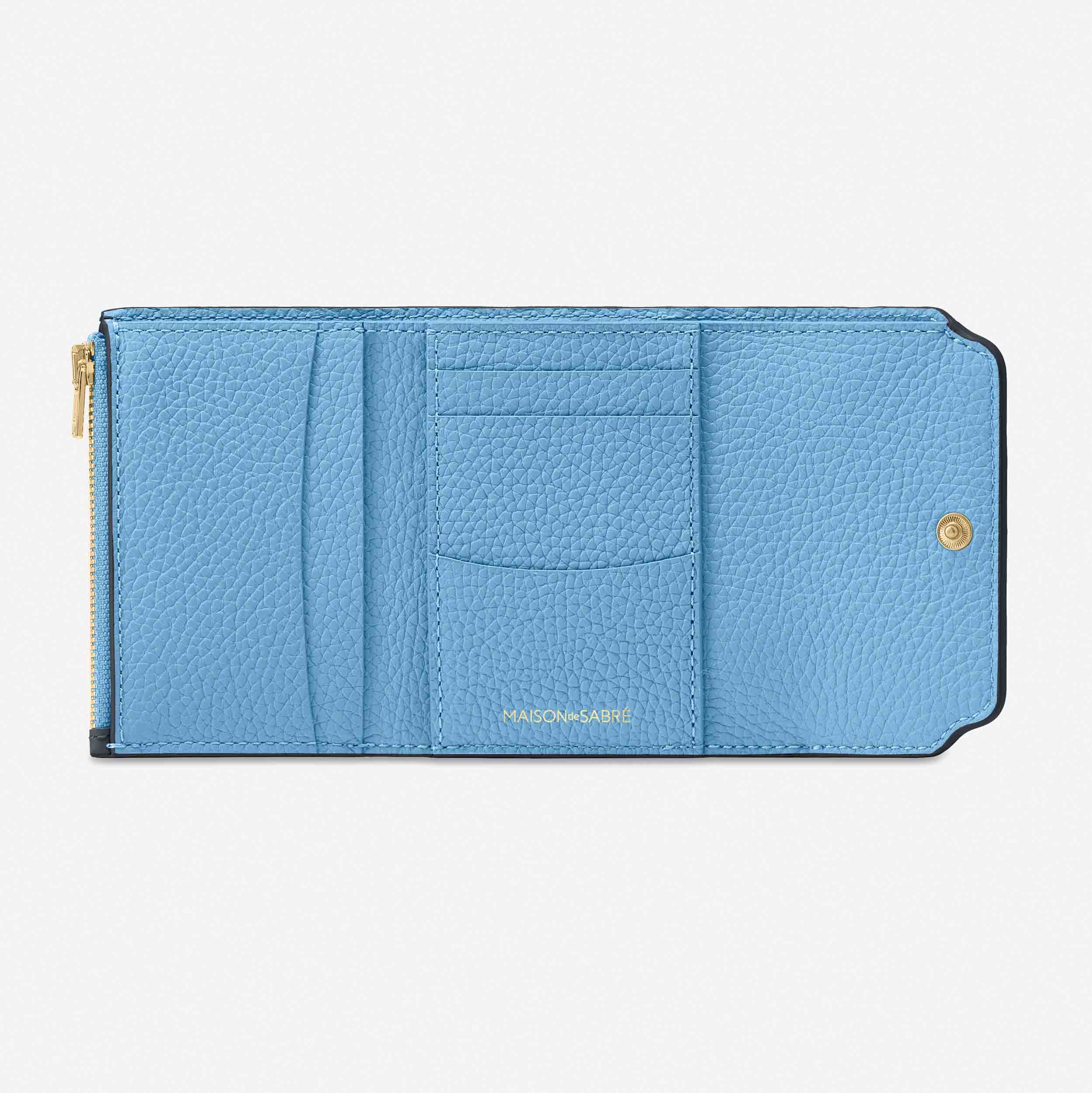 三つ折り財布 Trifold Wallet グラファイトスカイ | MAISON de SABRÉ