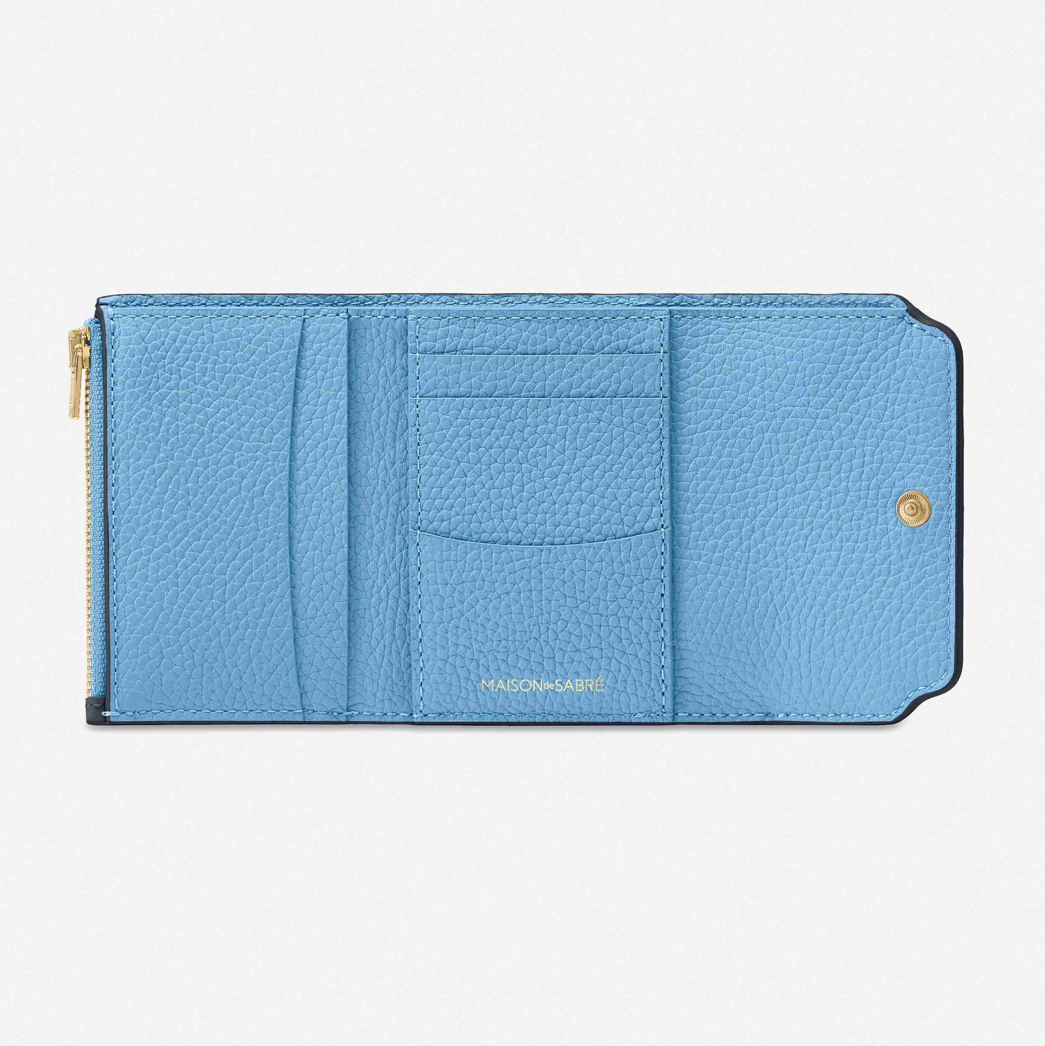 The Trifold Wallet - Graphite Sky – MAISON de SABRÉ