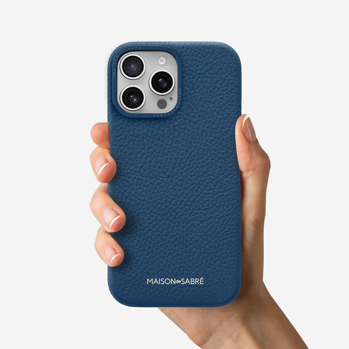 レザーケース iPhone 16 Pro Max Case パシフィックブルー | MAISON de