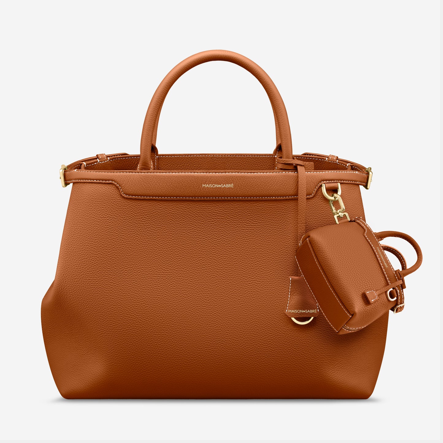 The SABRÉMOJI™ Petite Palais Charm - Pecan Brown