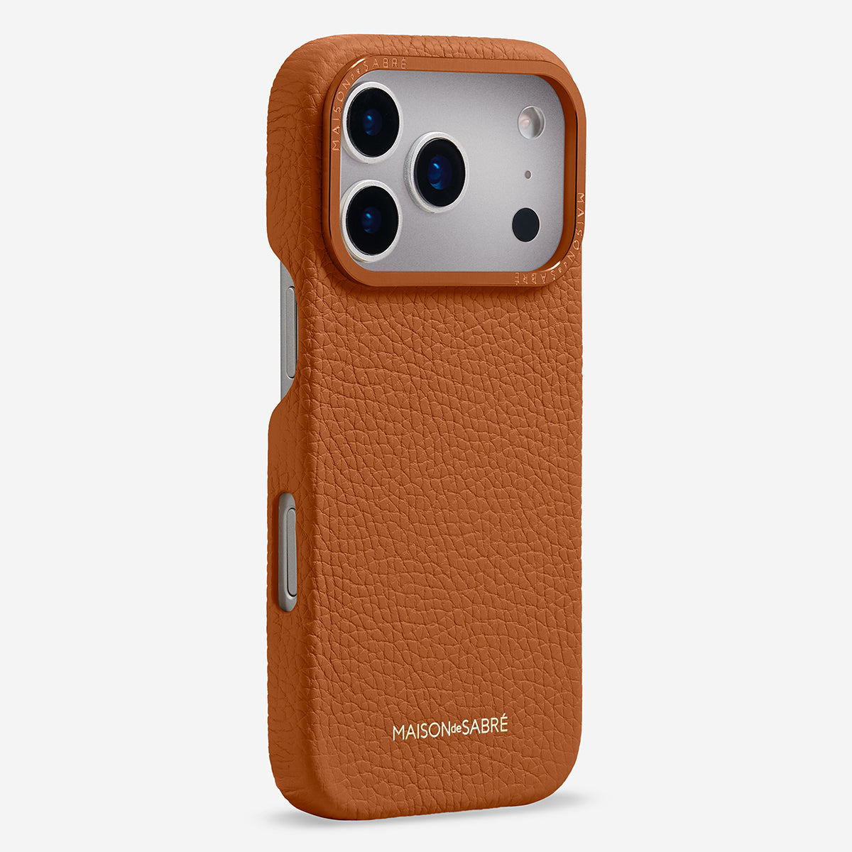 objects.io ブラウンレザー iPhone17promaxケース leatherstrap_iPhonecase-