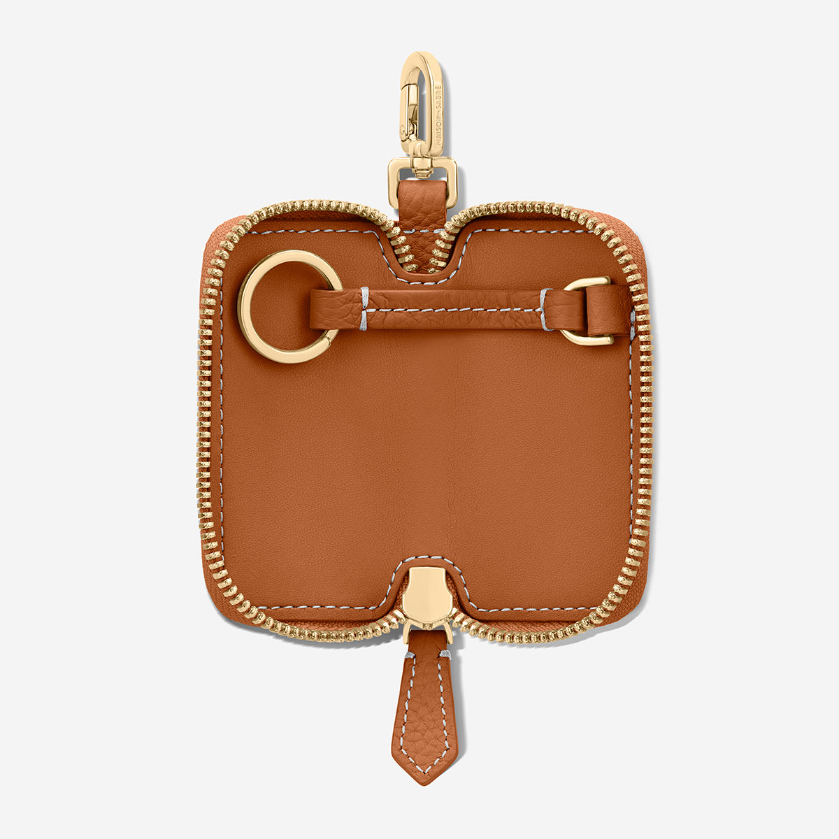 The Key Case Charm - Pecan Brown