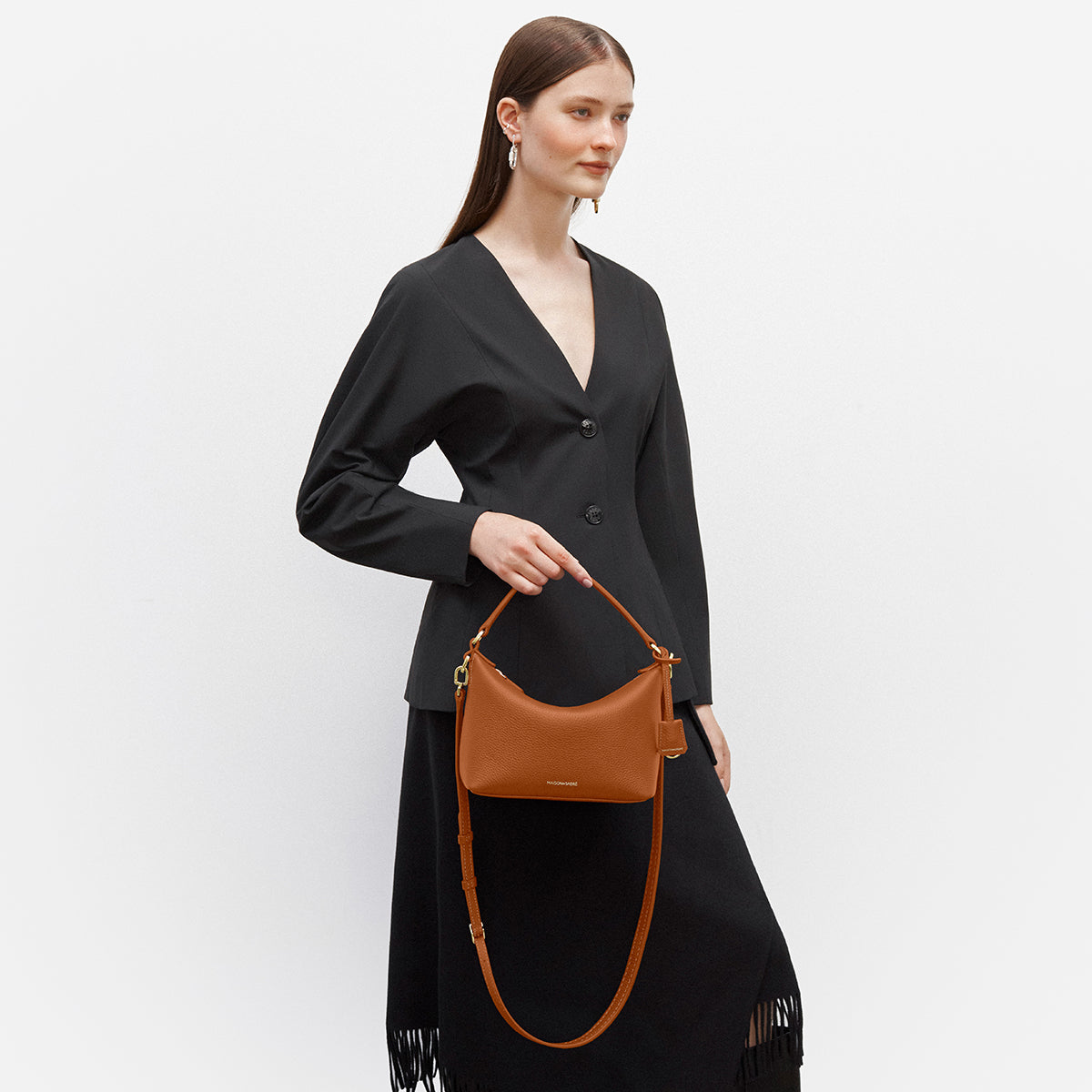 ホーボーバッグ Small Soft Hobo ピーカンブラウン | MAISON de SABRÉ