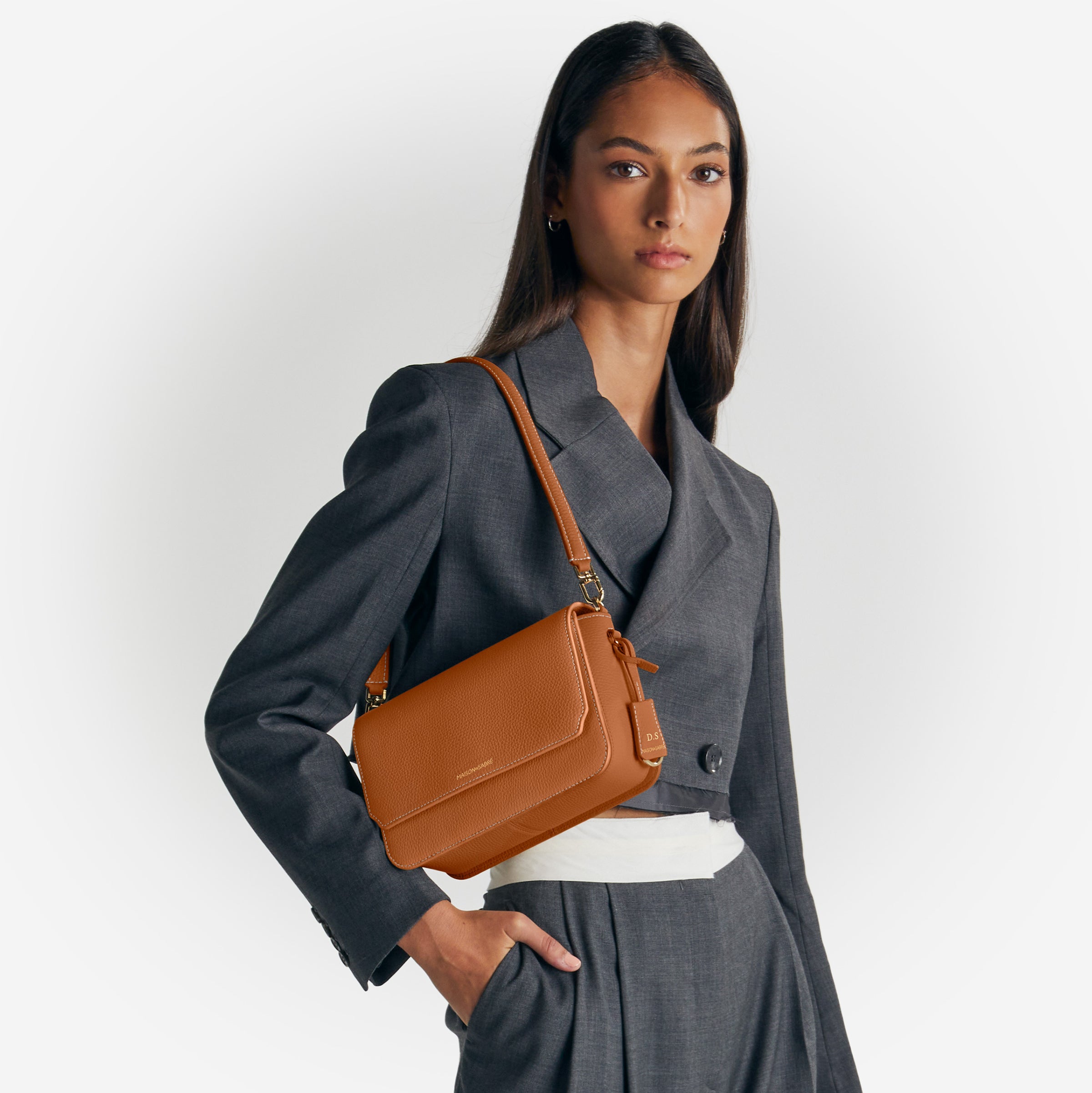 フラップバッグ Medium Flap Bag ピーカンブラウン | MAISON de SABRÉ
