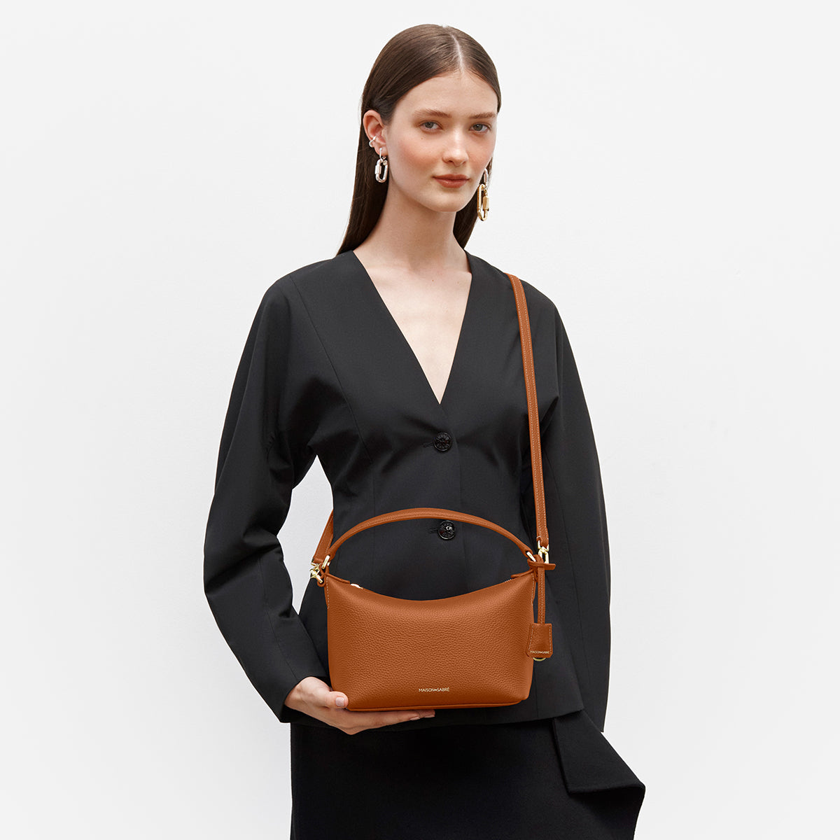 ホーボーバッグ Small Soft Hobo ピーカンブラウン | MAISON de SABRÉ