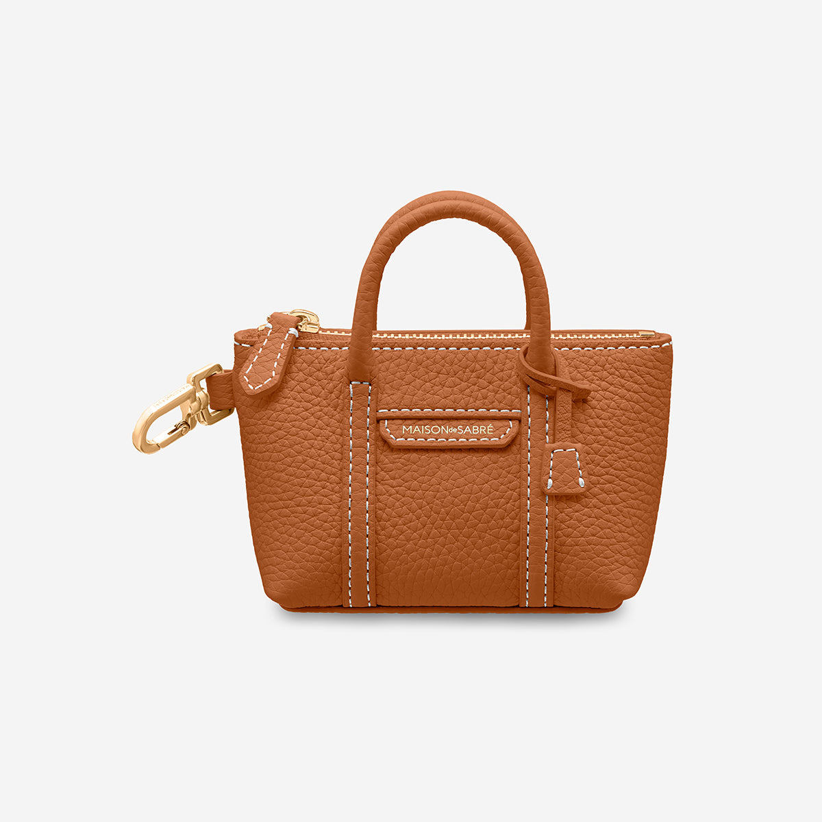 The SABRÉMOJI™ Tote Charm - Pecan Brown