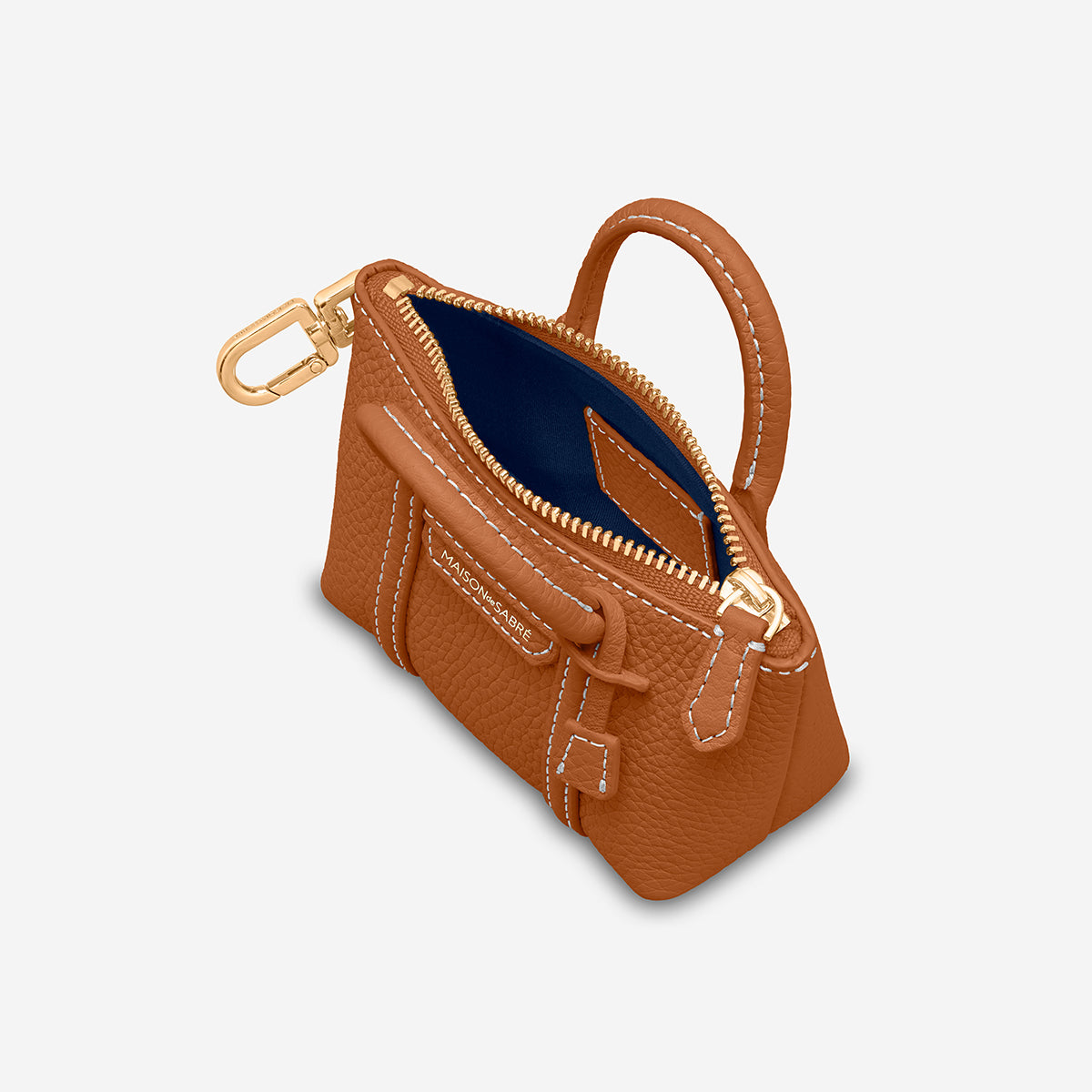 The SABRÉMOJI™ Tote Charm - Pecan Brown