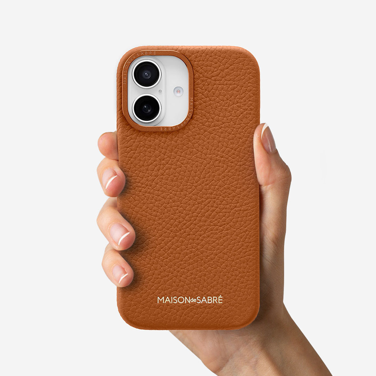 レザーケース iPhone 16 Case ピーカンブラウン | MAISON de SABRÉ