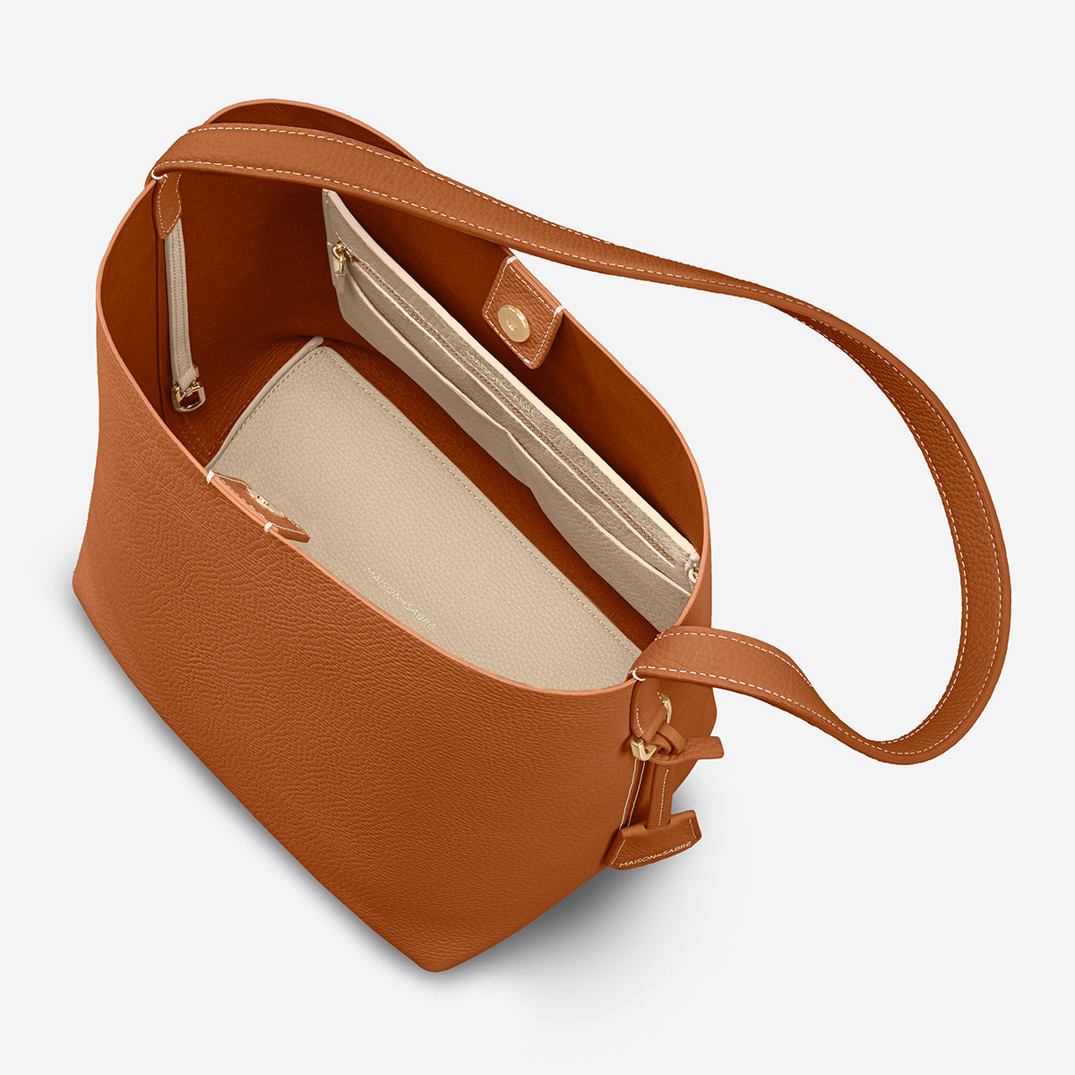 バケットトートバッグ Bucket Soft Tote ピーカンヌード | MAISON de SABRÉ