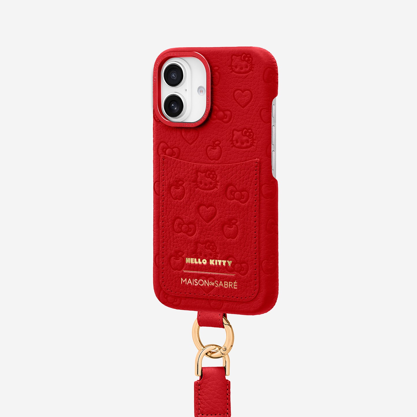 The Sling Phone Case iPhone 16 - Pomegranate Red (Hello Kitty)