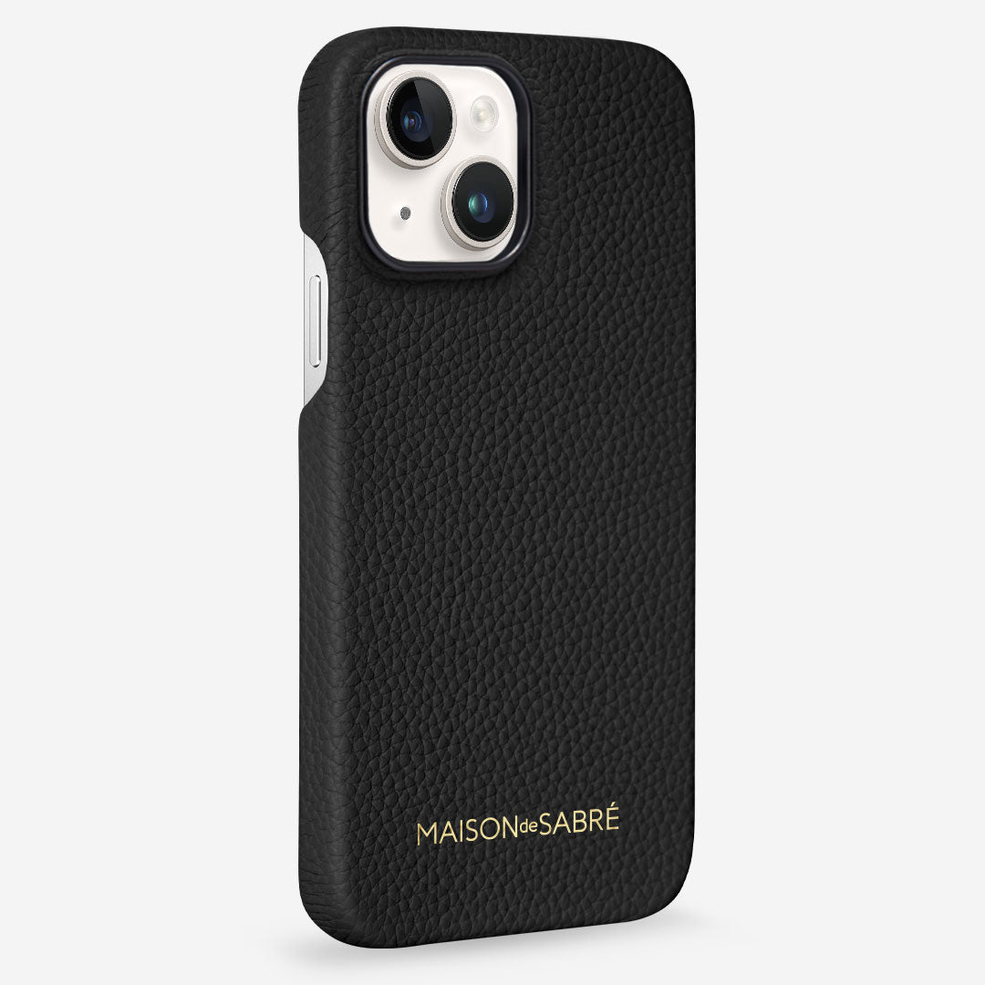 MAISON de SABRÉ iPhone15 Phone Case 美品 レザーケース iPhone 15 Case ブラックキャビア | MAISON de SABRÉ