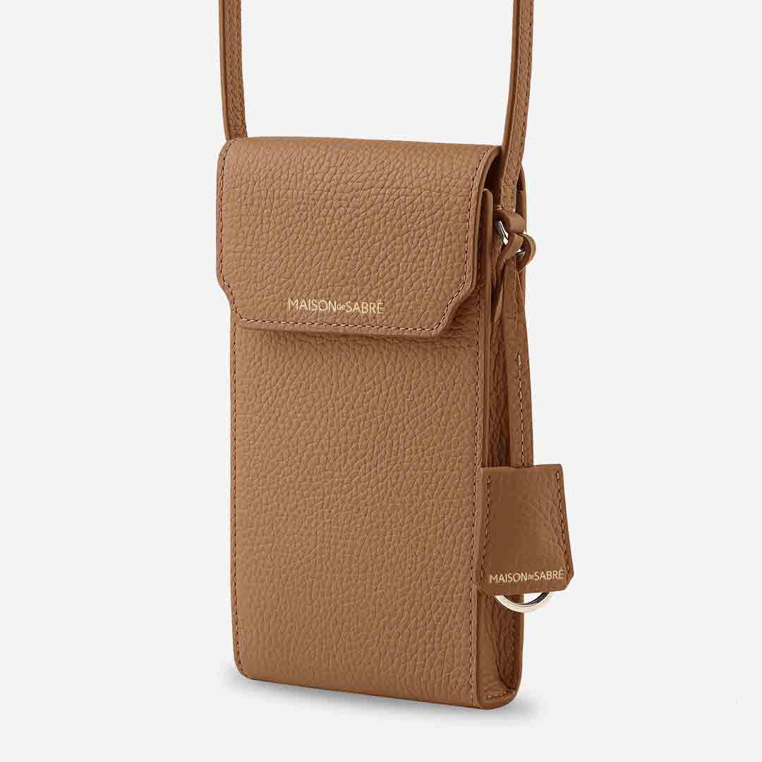 The Phone Pouch - Sandstone Brown