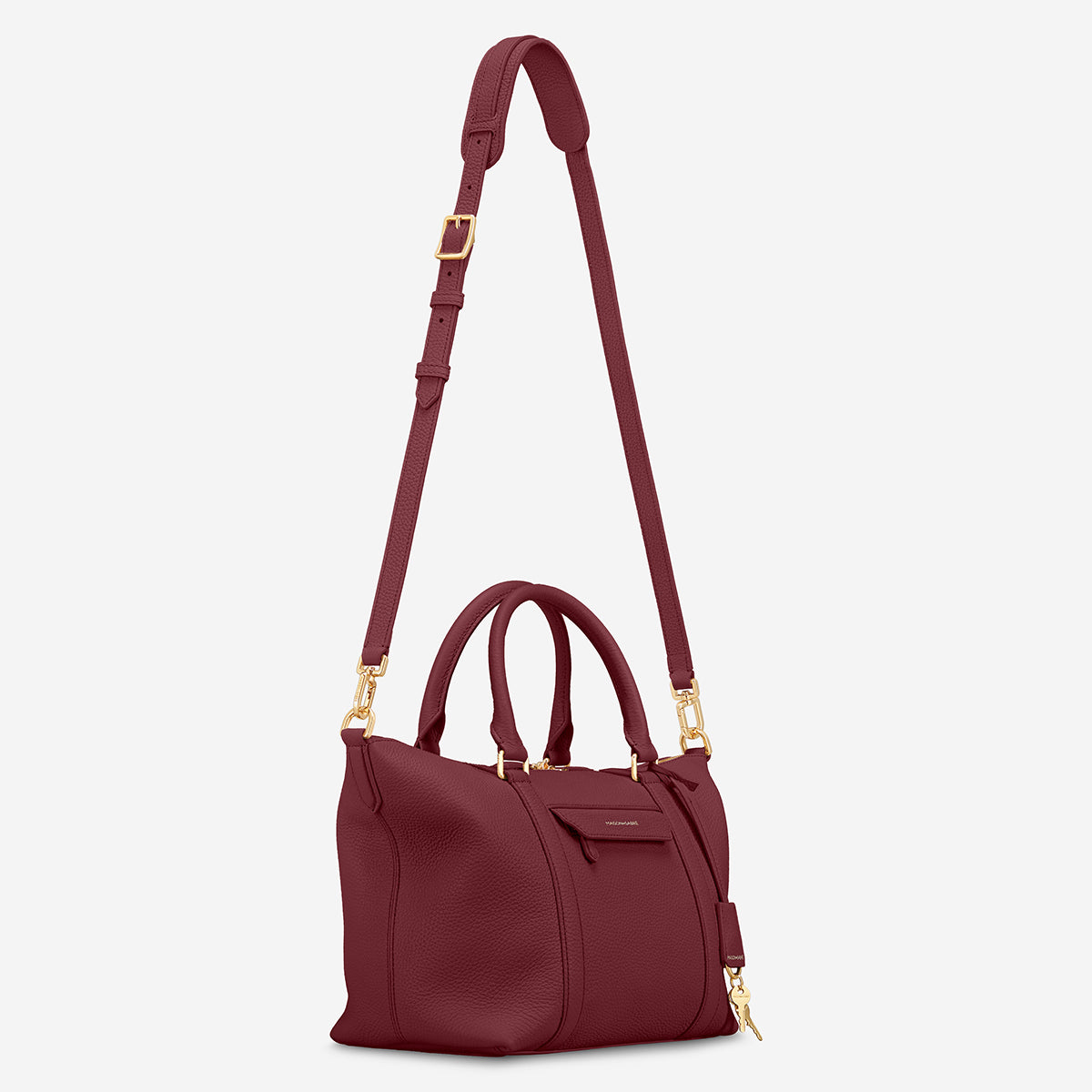 The Small Travel Tote - Plum Red