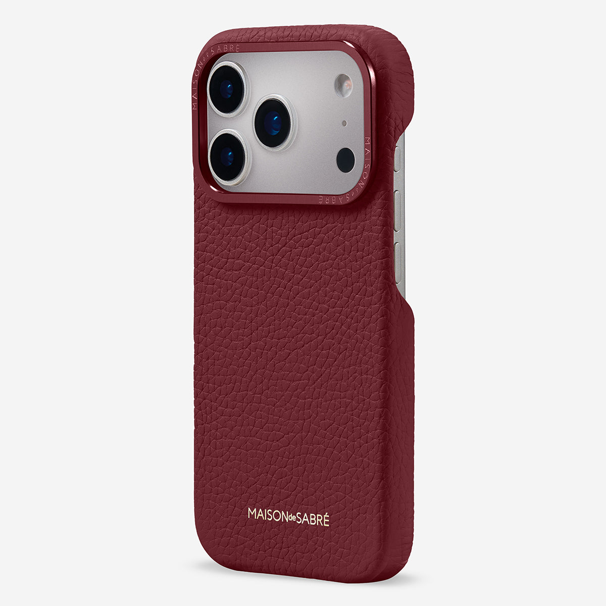 レザーケース iPhone 17 Pro Case プラムレッド | MAISON de SABRÉ レザーケース iPhone 17 Pro Case プラムレッド | MAISON de SABRÉ