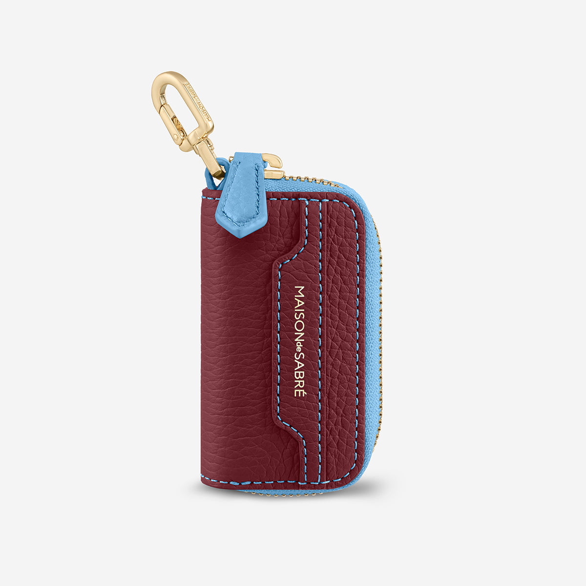 レザーキーケース Key Case Charm プラムスカイ | MAISON de SABRÉ
