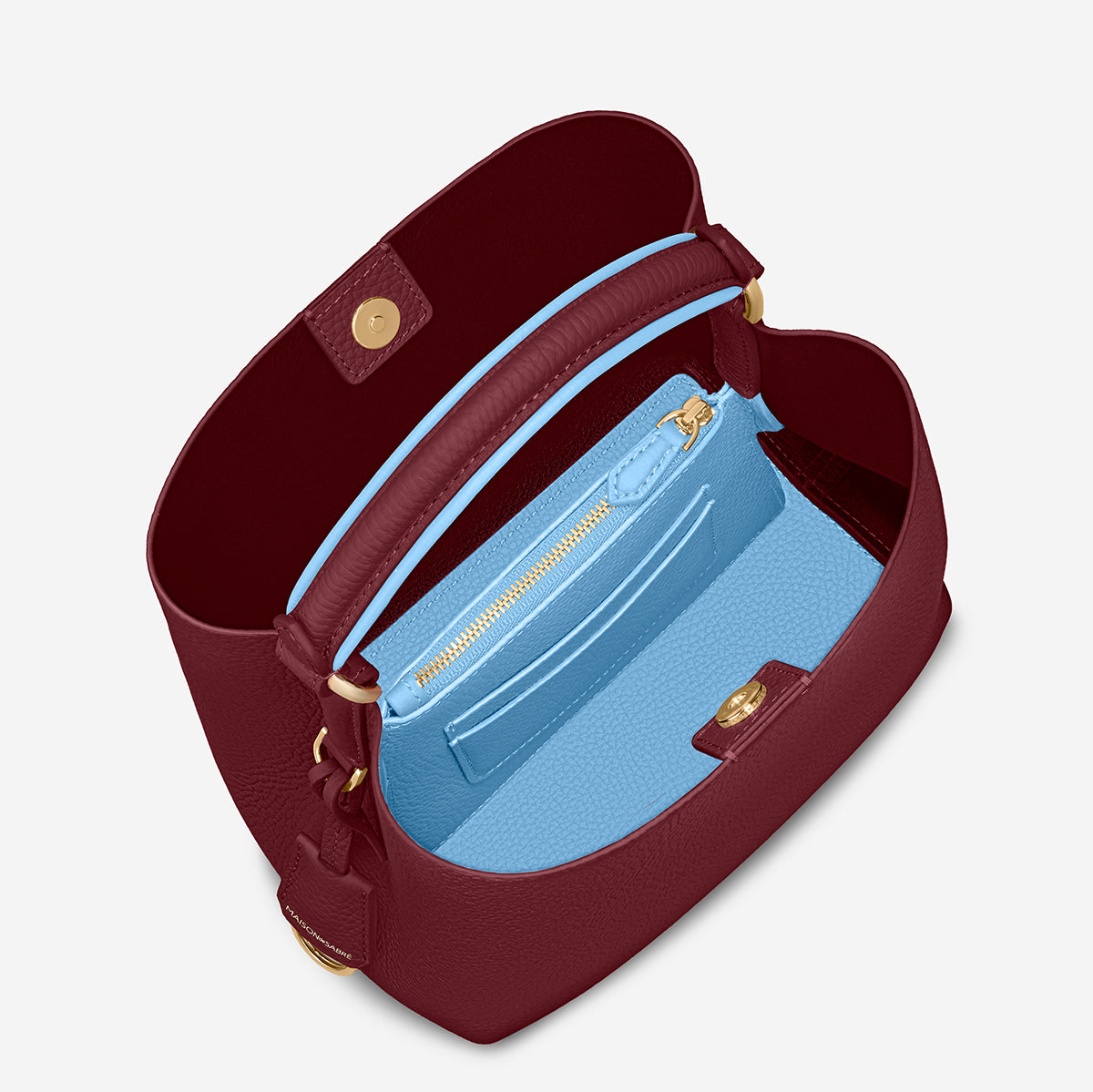 The Mini Bucket Bag - Plum Sky