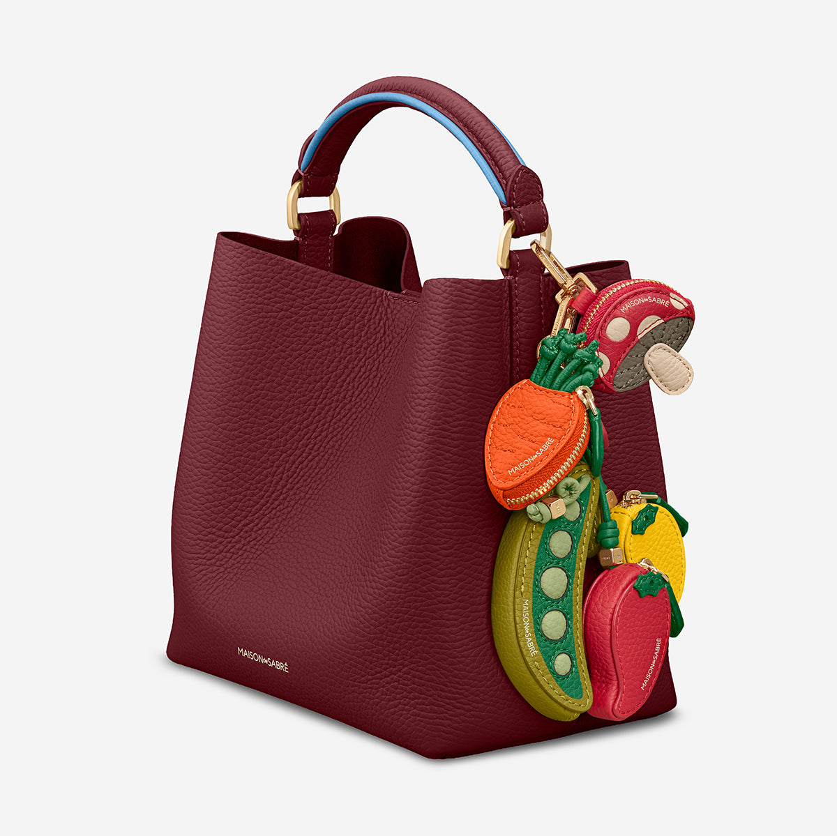 The Mini Bucket Bag - Plum Sky
