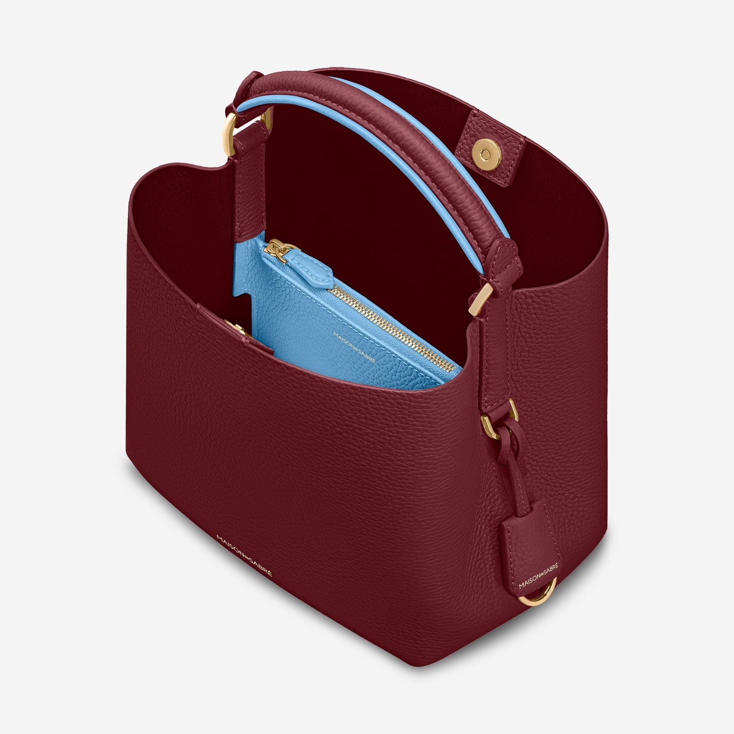The Mini Bucket Bag - Plum Sky