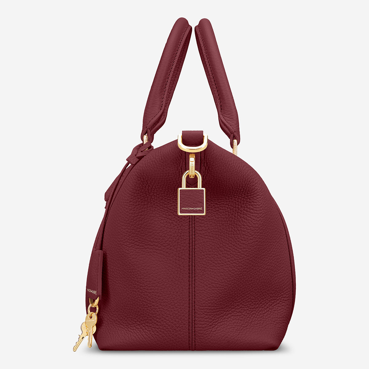 The Small Travel Tote - Plum Red
