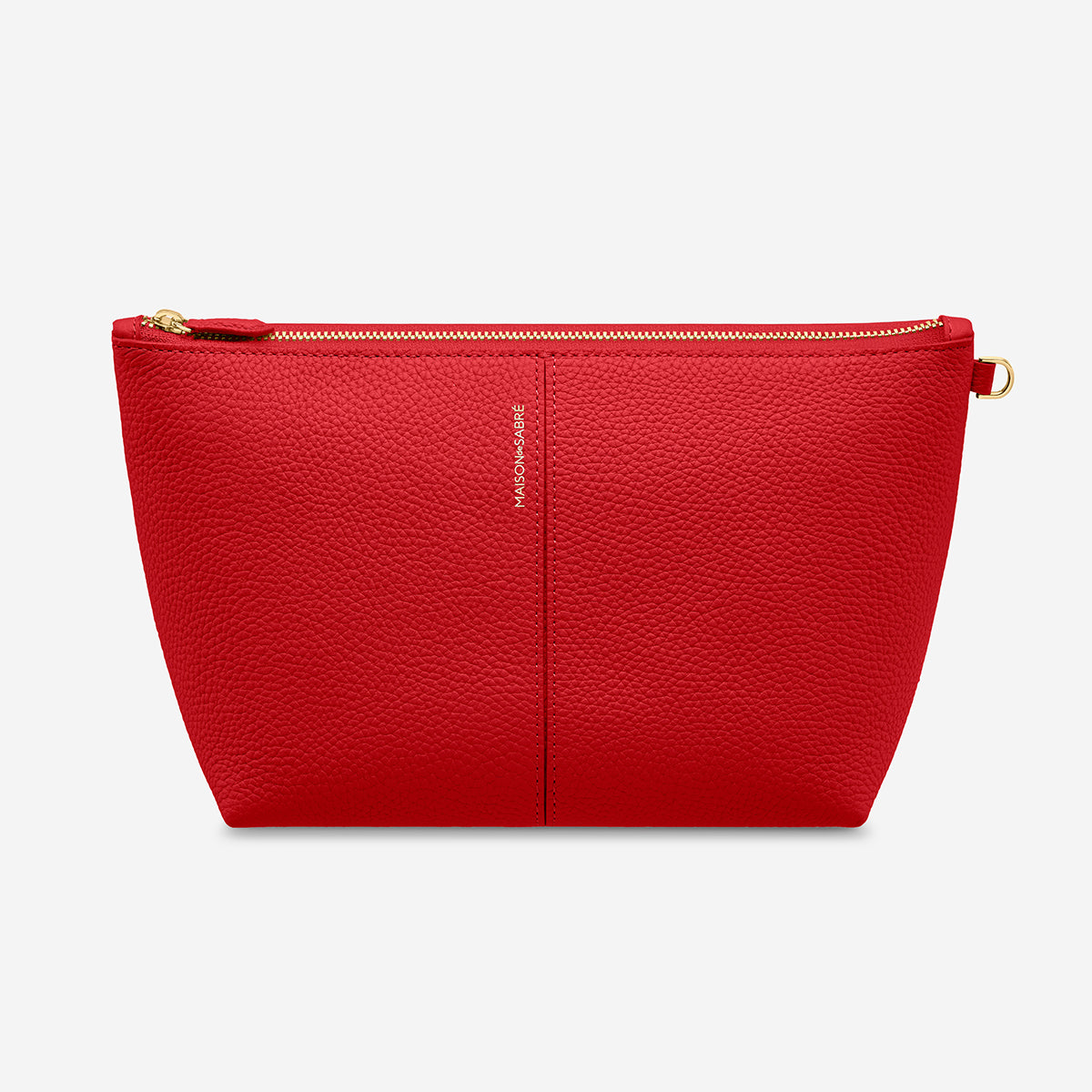 The Medium Flaire Pouch - Pomegranate Red