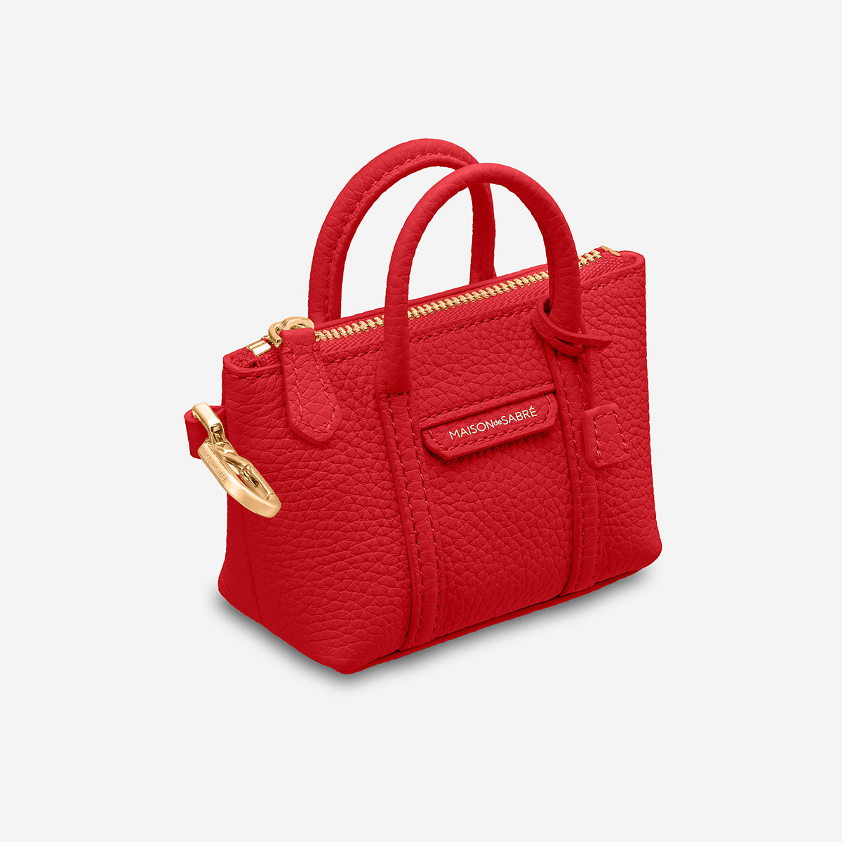 The SABRÉMOJI™ Tote Charm - Pomegranate Red