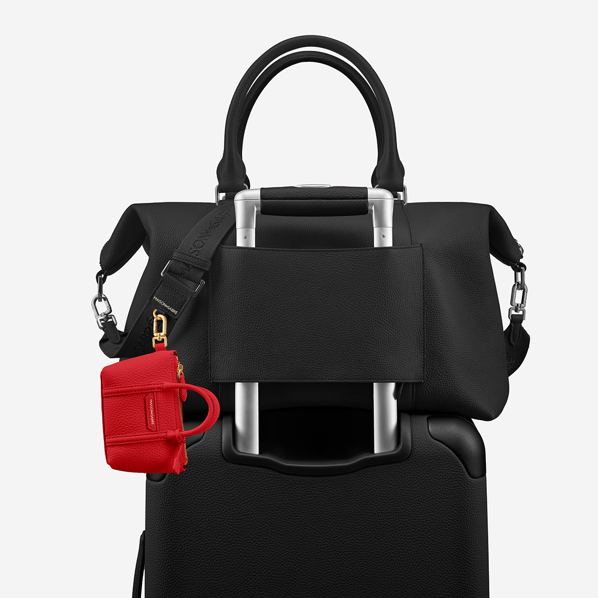 The SABRÉMOJI™ Tote Charm - Pomegranate Red