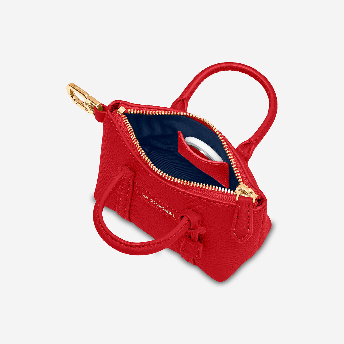 The SABRÉMOJI™ Tote Charm - Pomegranate Red