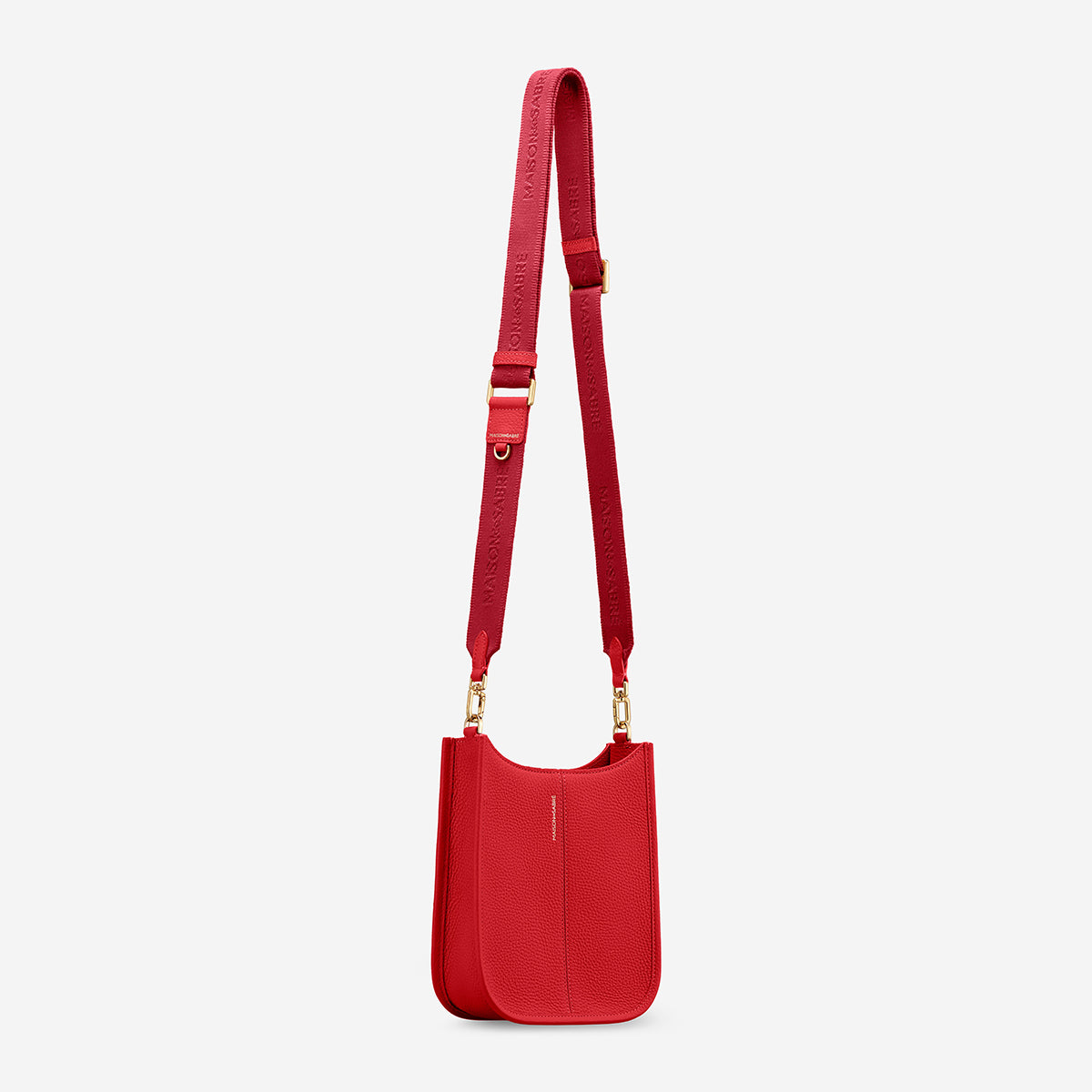 The Mini Moon Shoulder Bag - Pomegranate Red