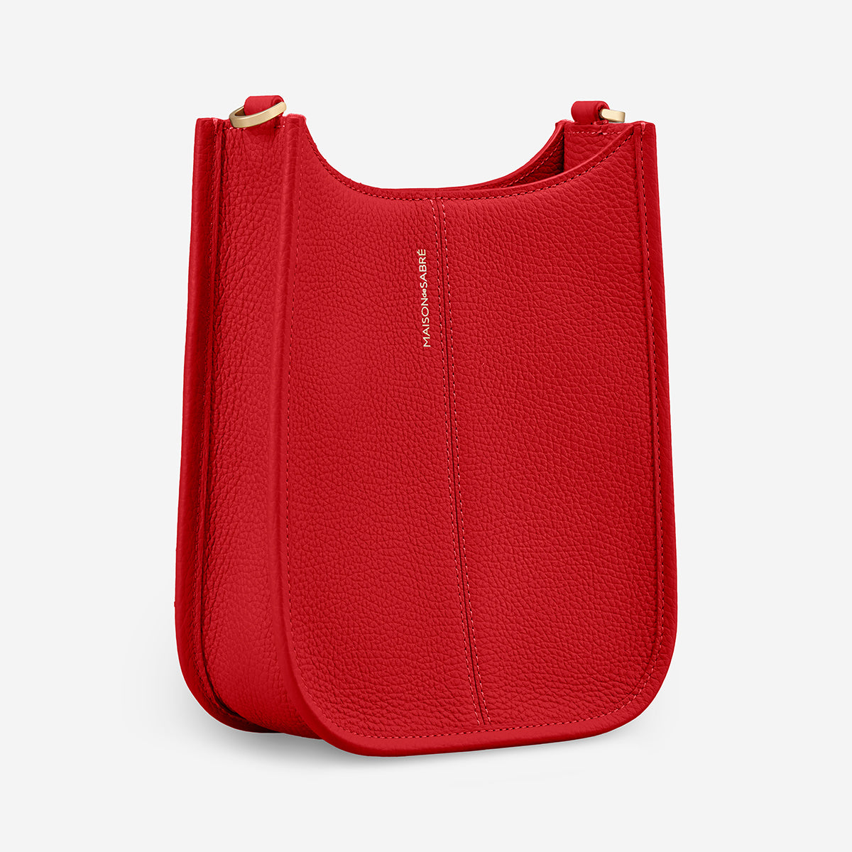 The Mini Moon Shoulder Bag - Pomegranate Red