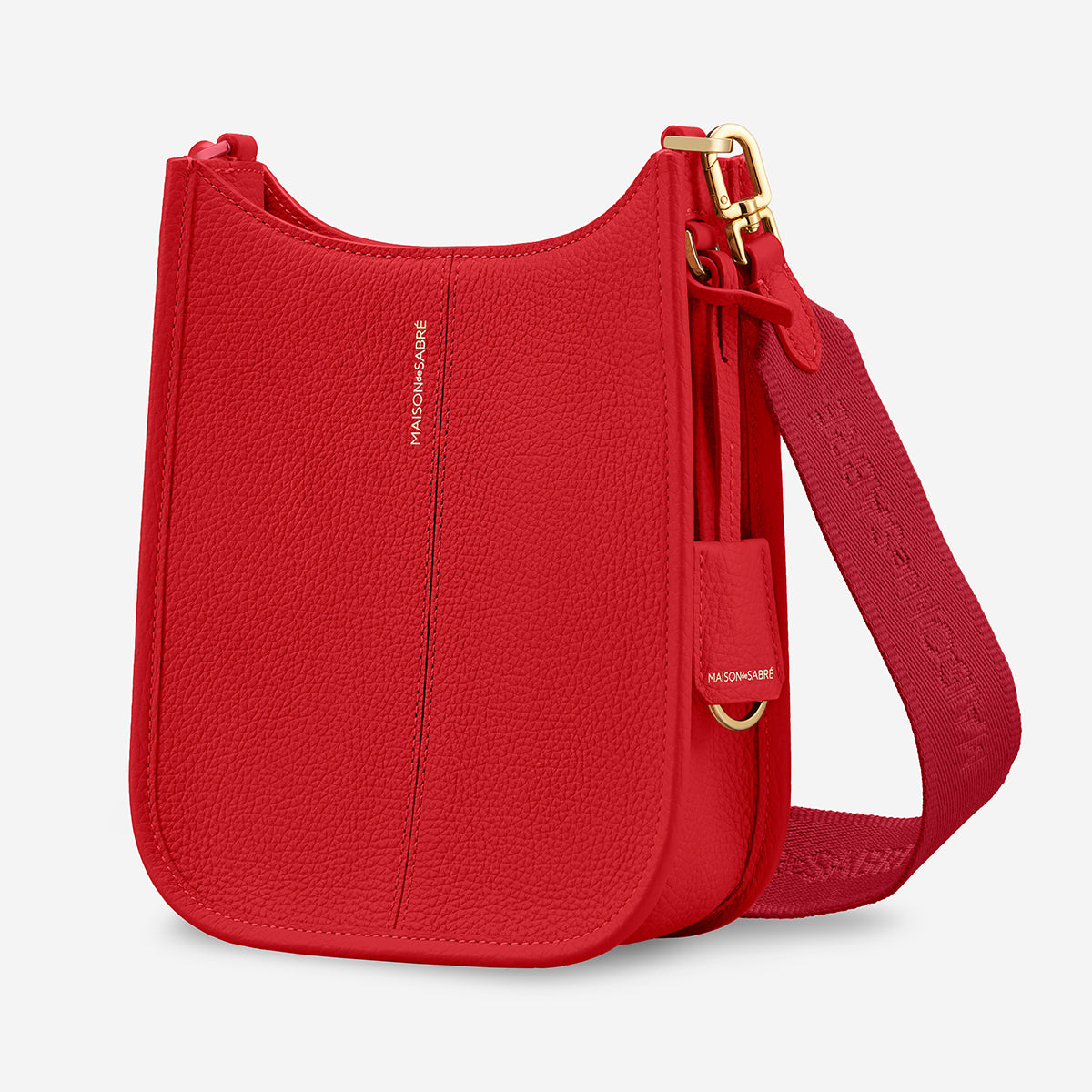 The Mini Moon Shoulder Bag - Pomegranate Red