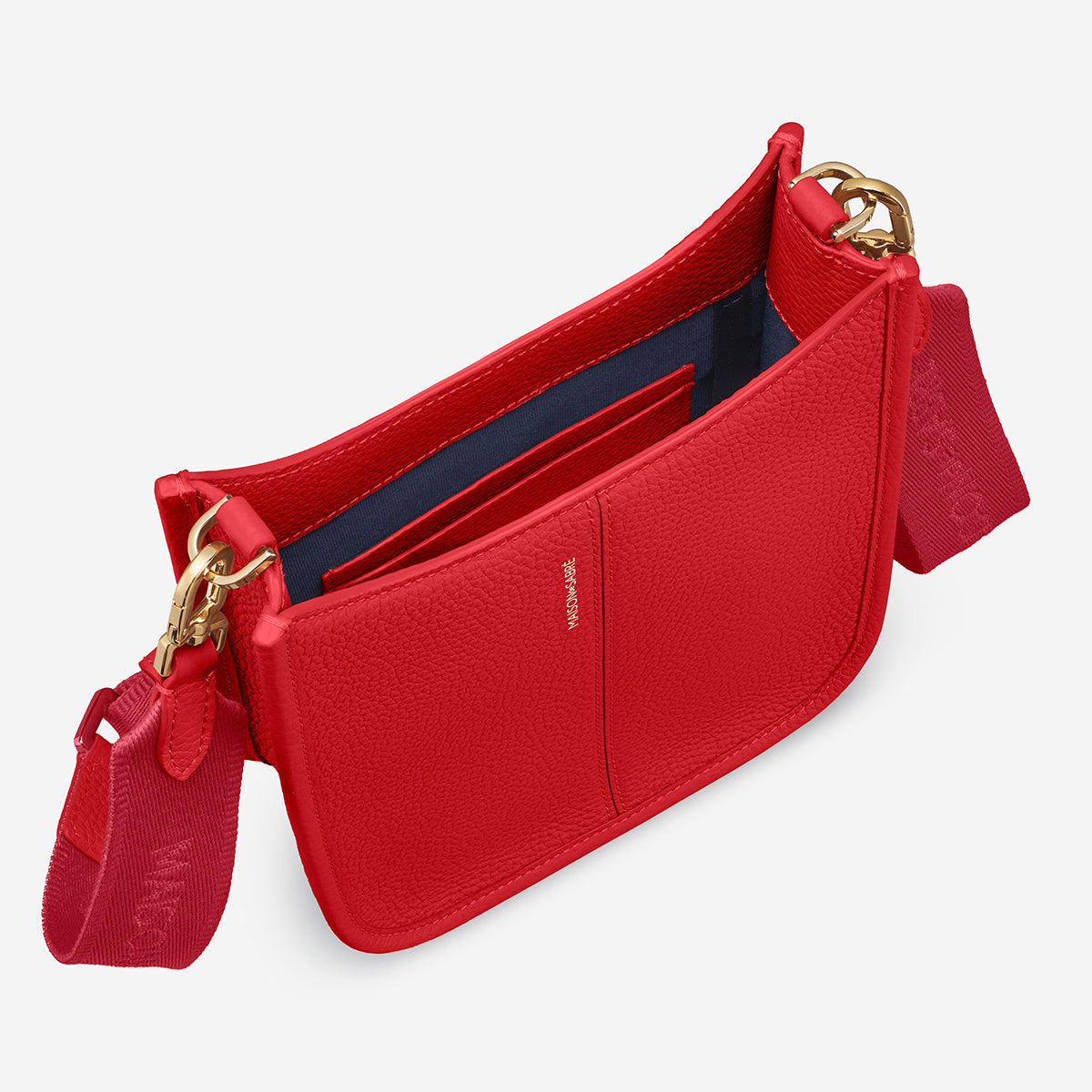 The Mini Moon Shoulder Bag - Pomegranate Red