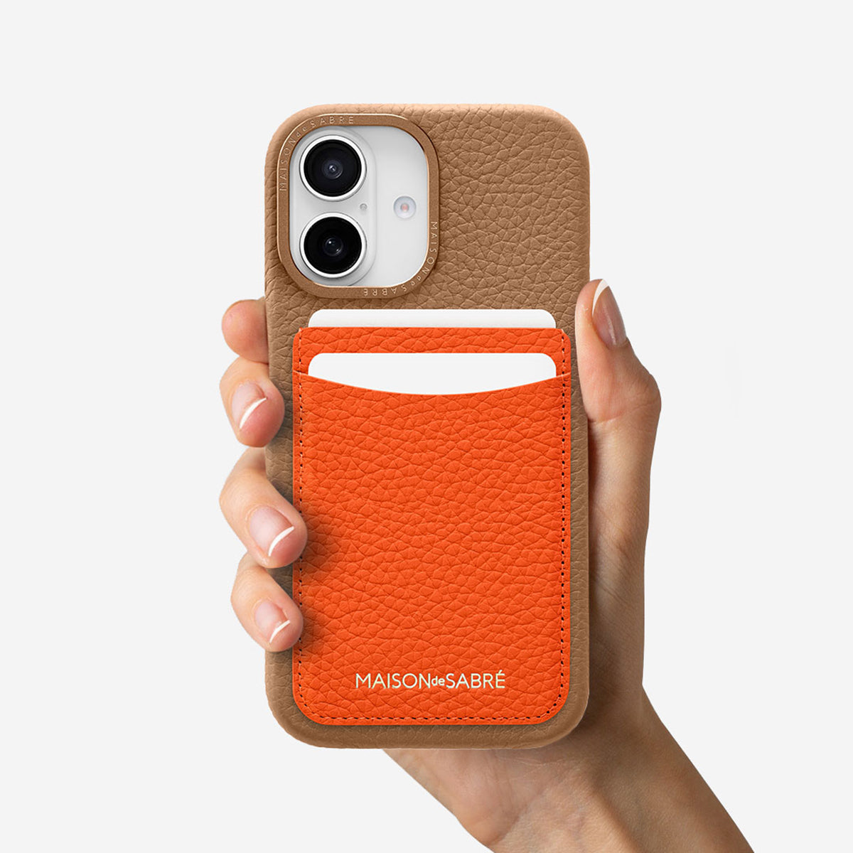 The Card Phone Case iPhone 16 - Manhattan Sandstone