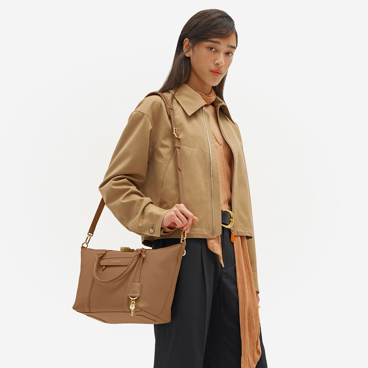 スモールトラベルトート Small Weekender サンドストーンブラウン