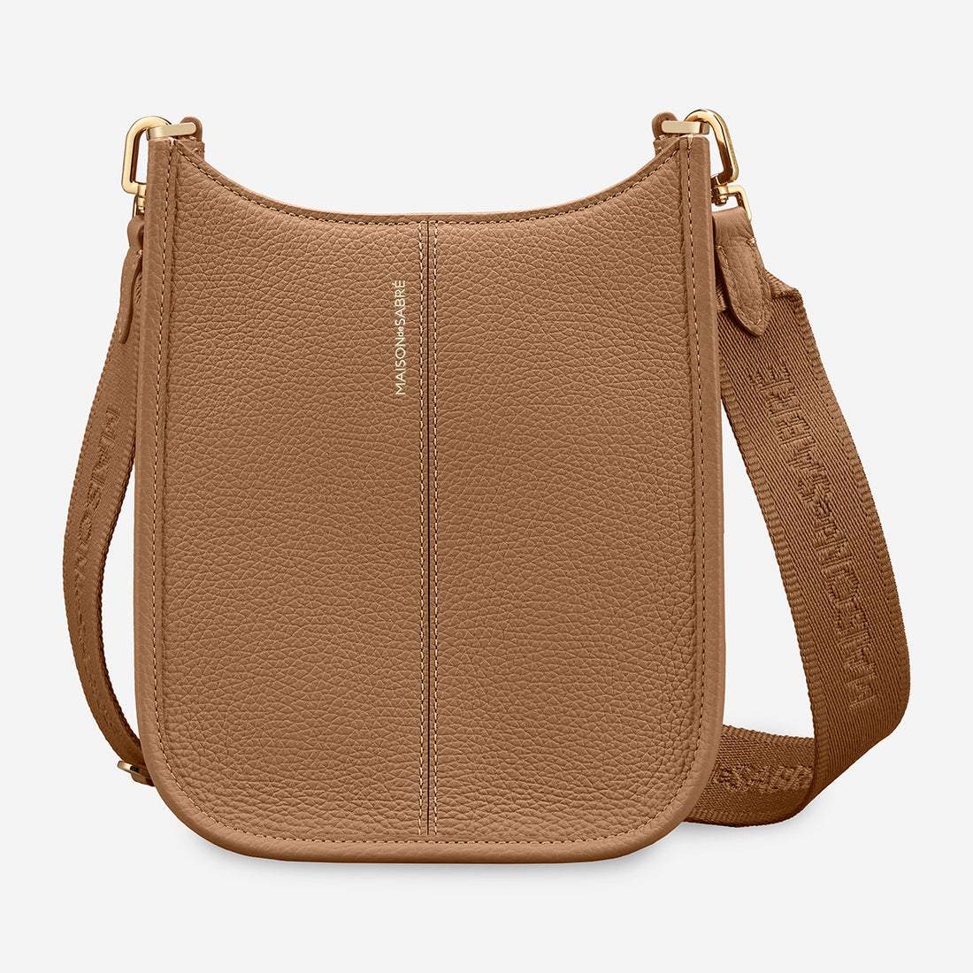 The Mini Moon Shoulder Bag - Sandstone Brown
