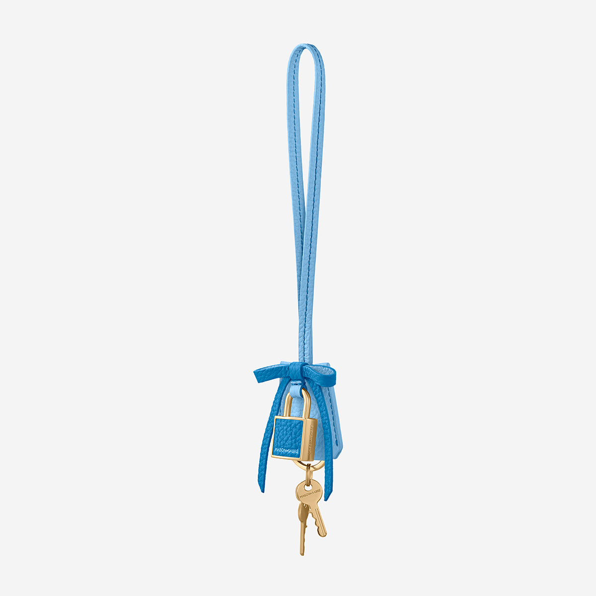 The Bow Padlock Charm - Sky Lapis