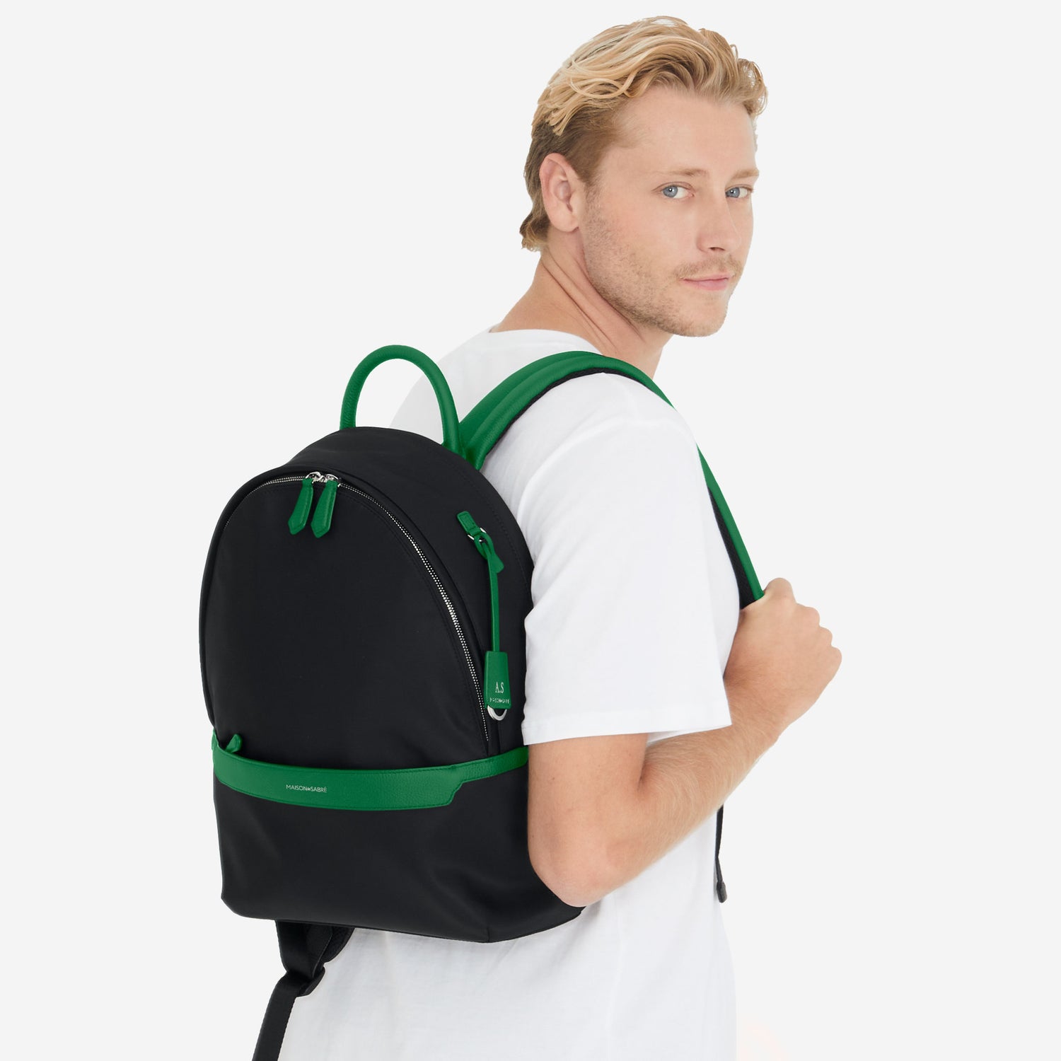 The Resilon™ Nylon Backpack - Emerald Green – MAISON de SABRÉ