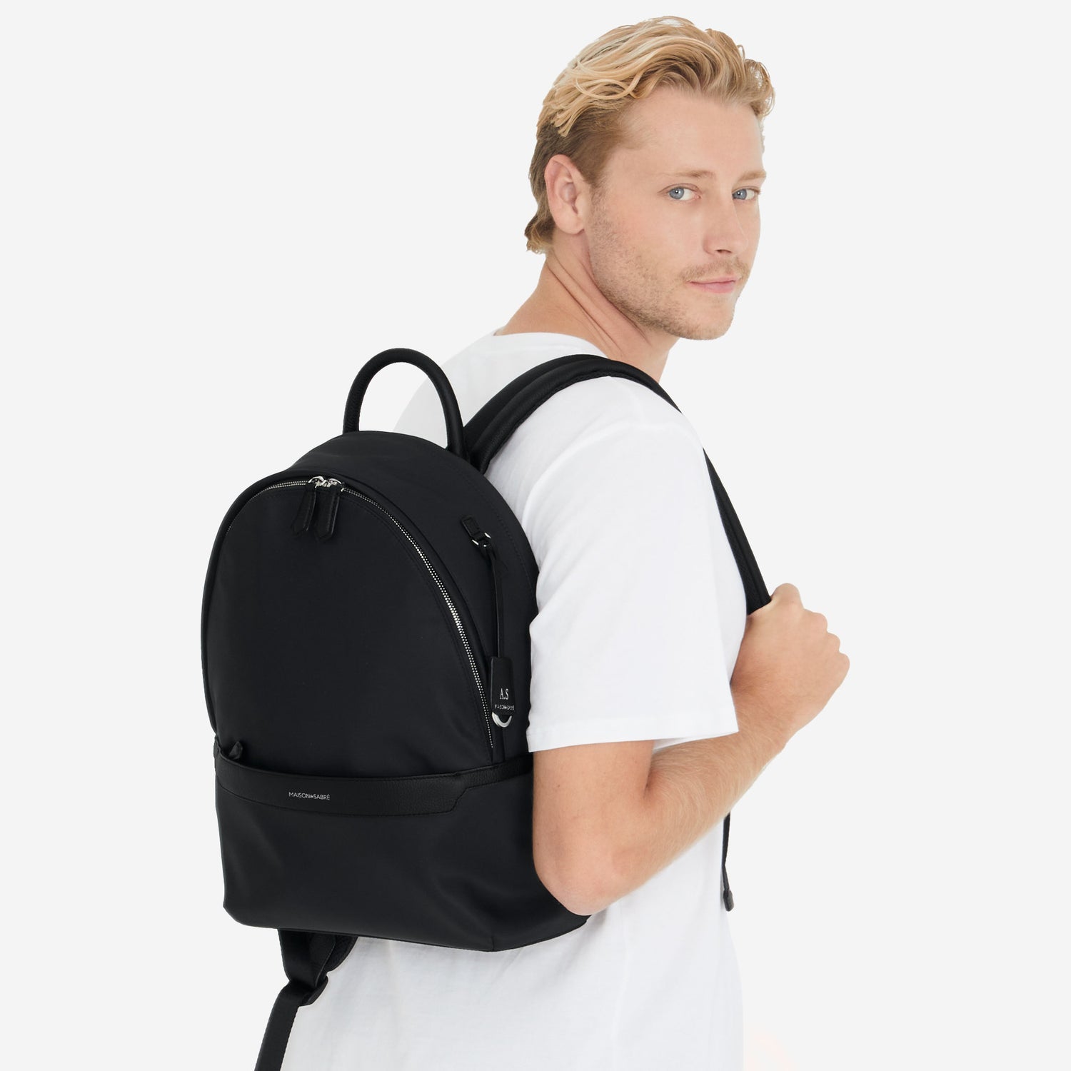 The Resilon™ Nylon Backpack - Black Caviar – MAISON de SABRÉ